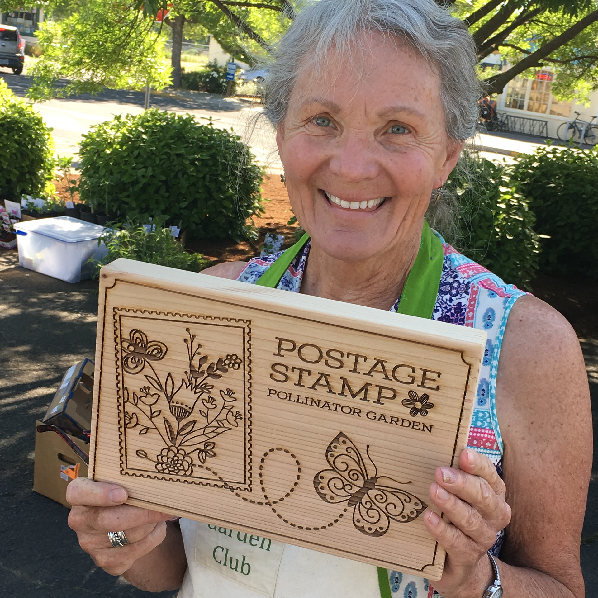 Community garden signage. Design+Laser