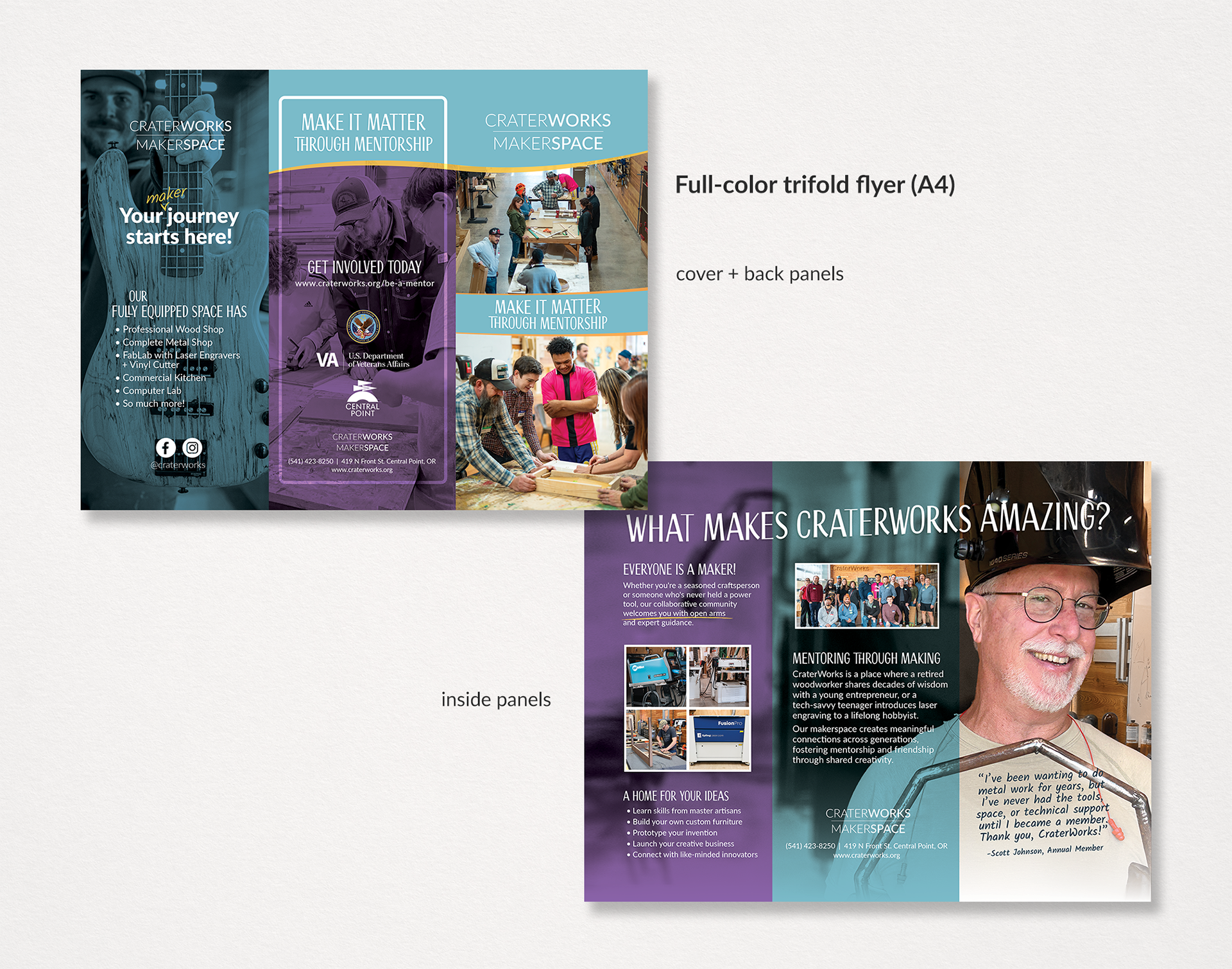 Trifold flyer for interagency program collaboration