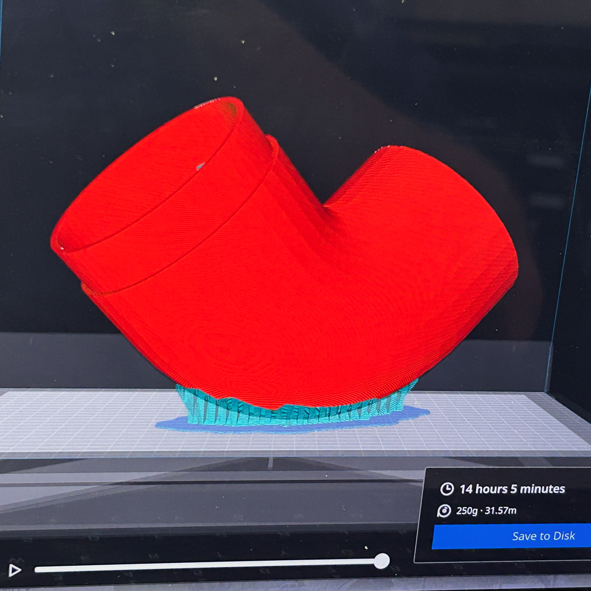 Slicing the ducting adapter