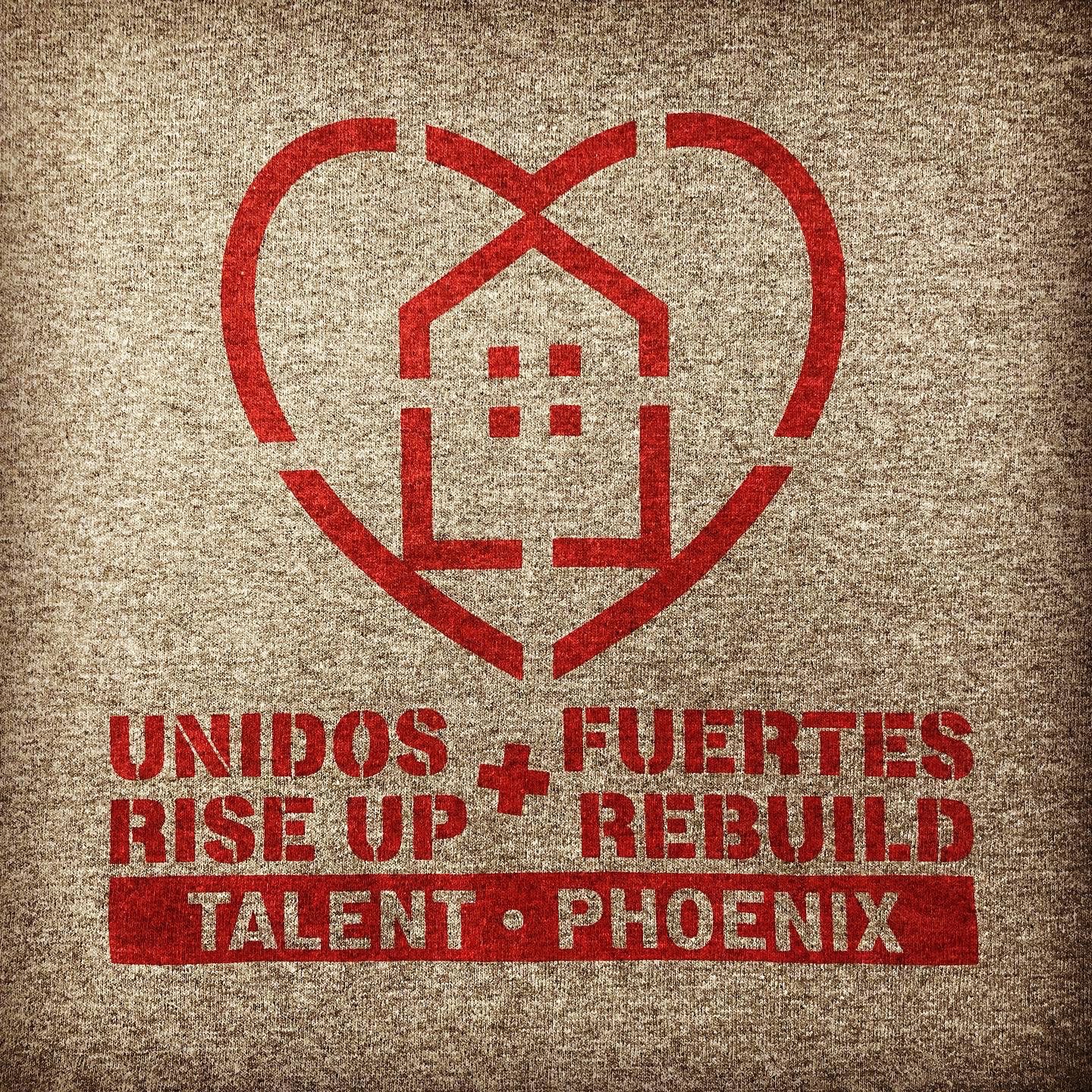 Post-wildfire fundraising shirts. Design+Print