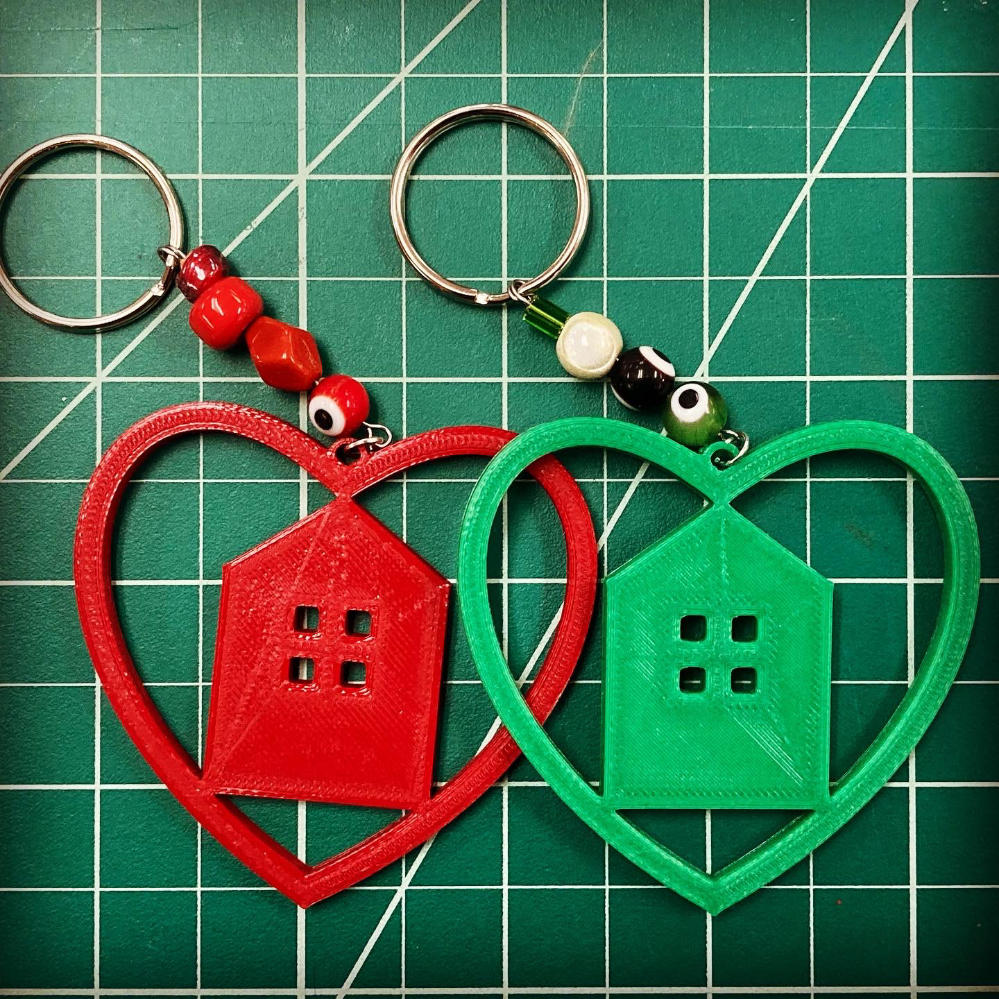 3D-printed earrings for post-for fundraiser. Design+Assemble