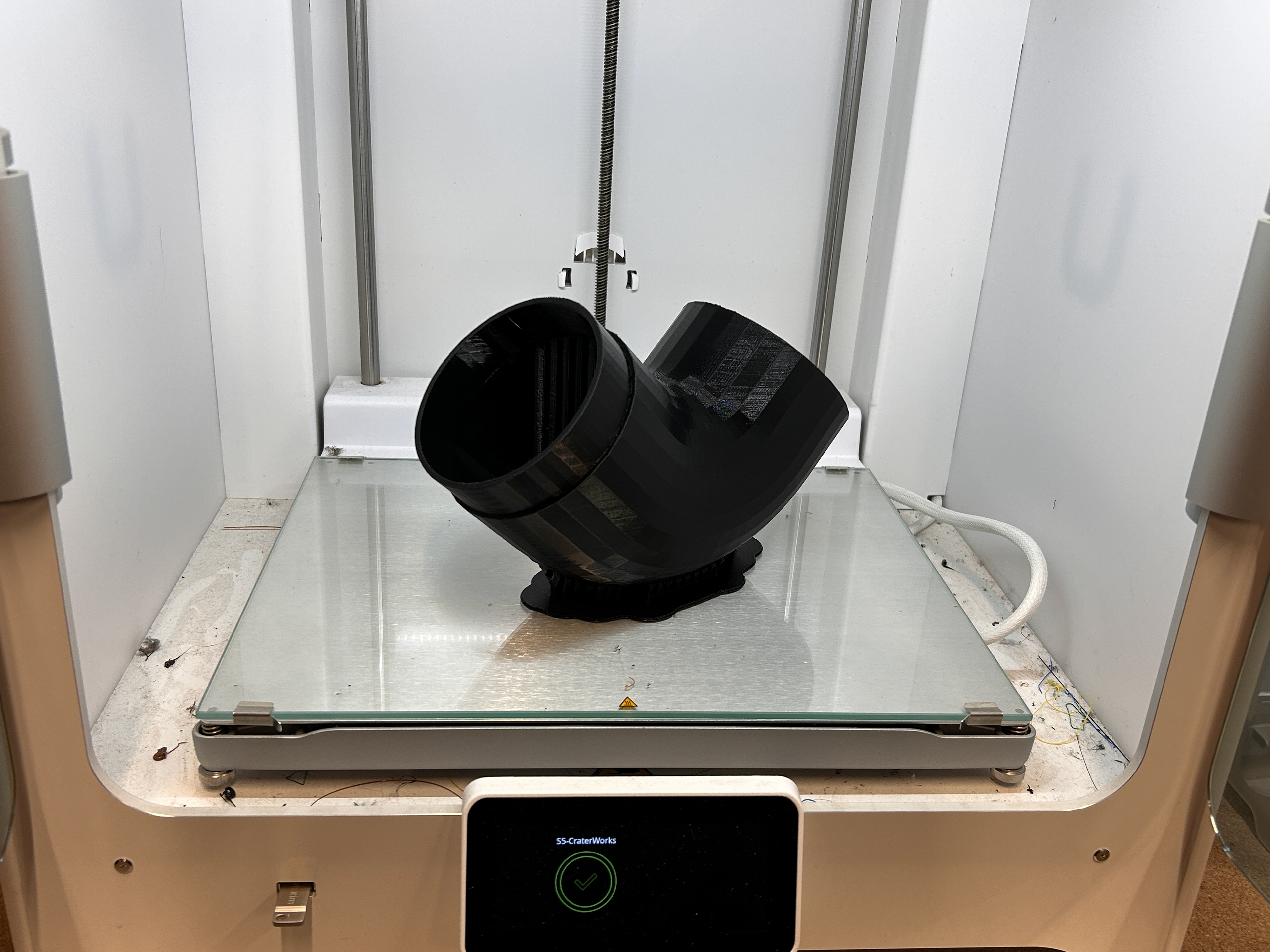Printing the ducting adapter