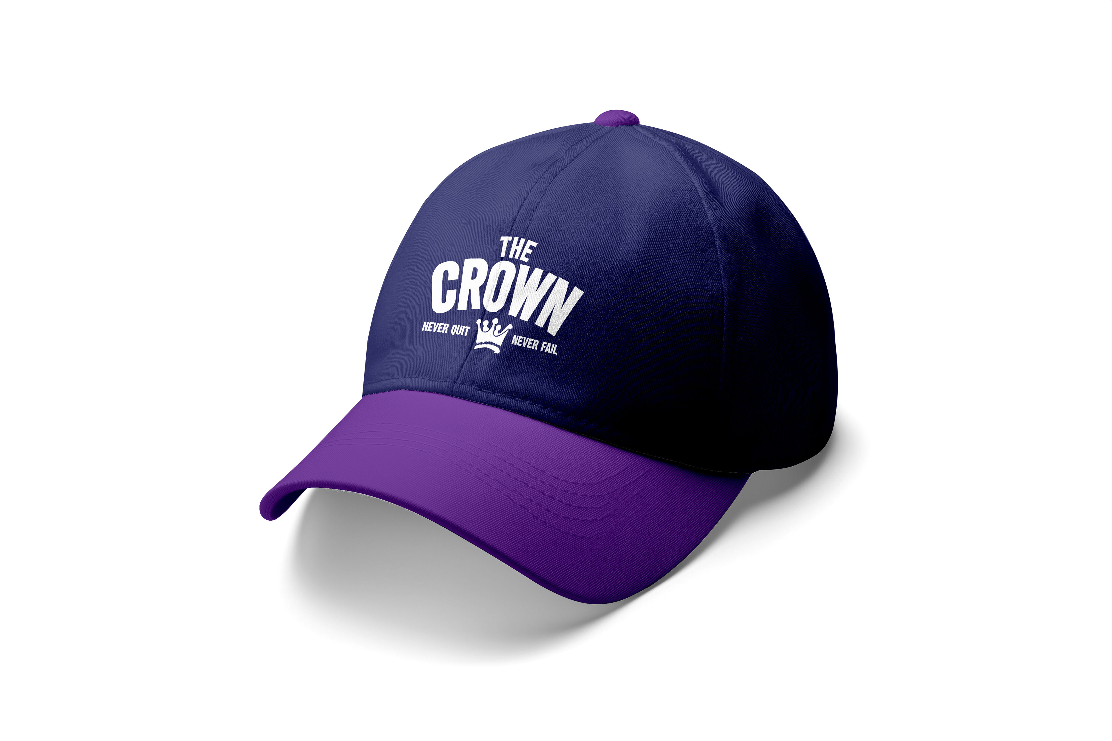 Mockup of a Baseball Hat with The Crown Logo