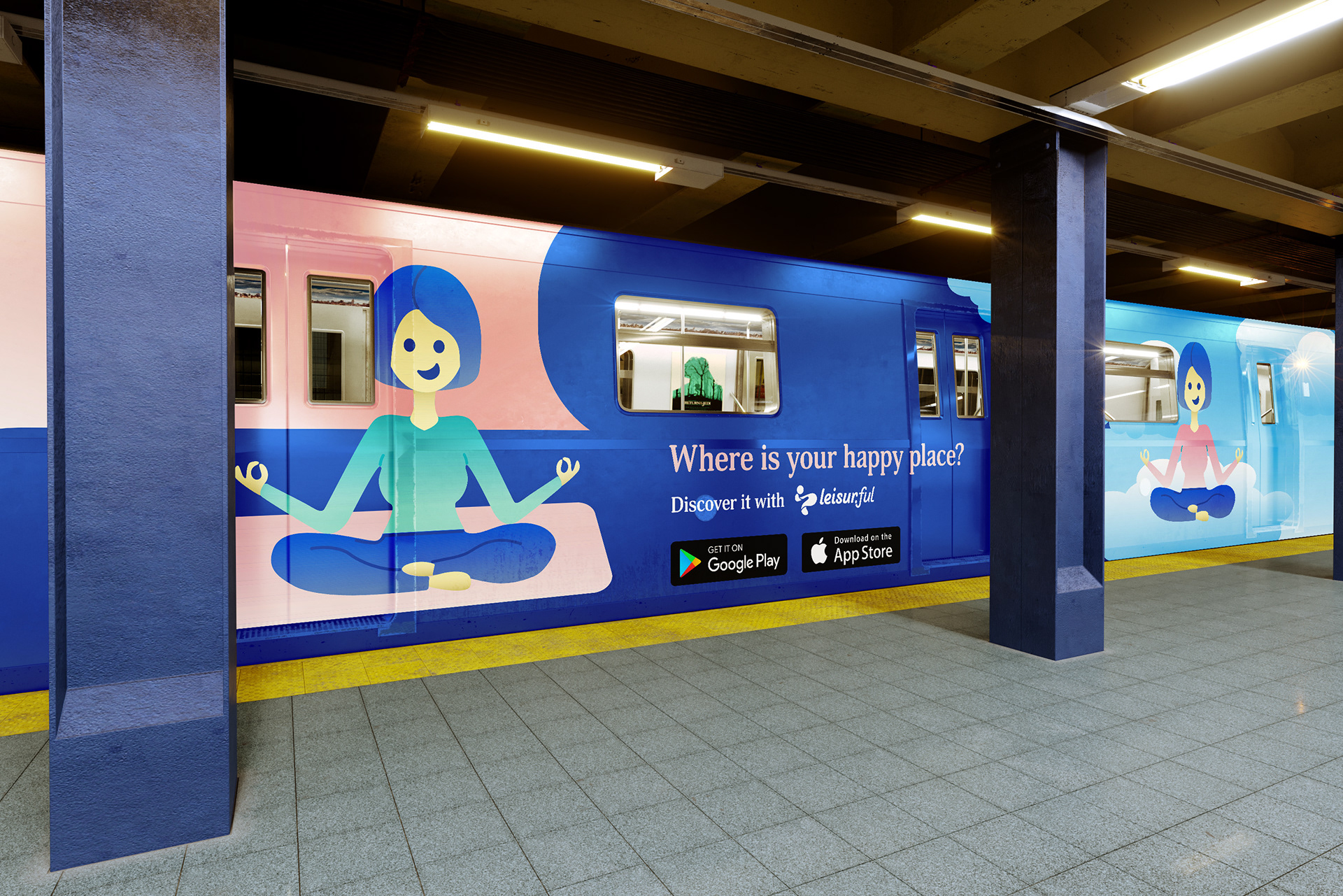 subway train wrap concept