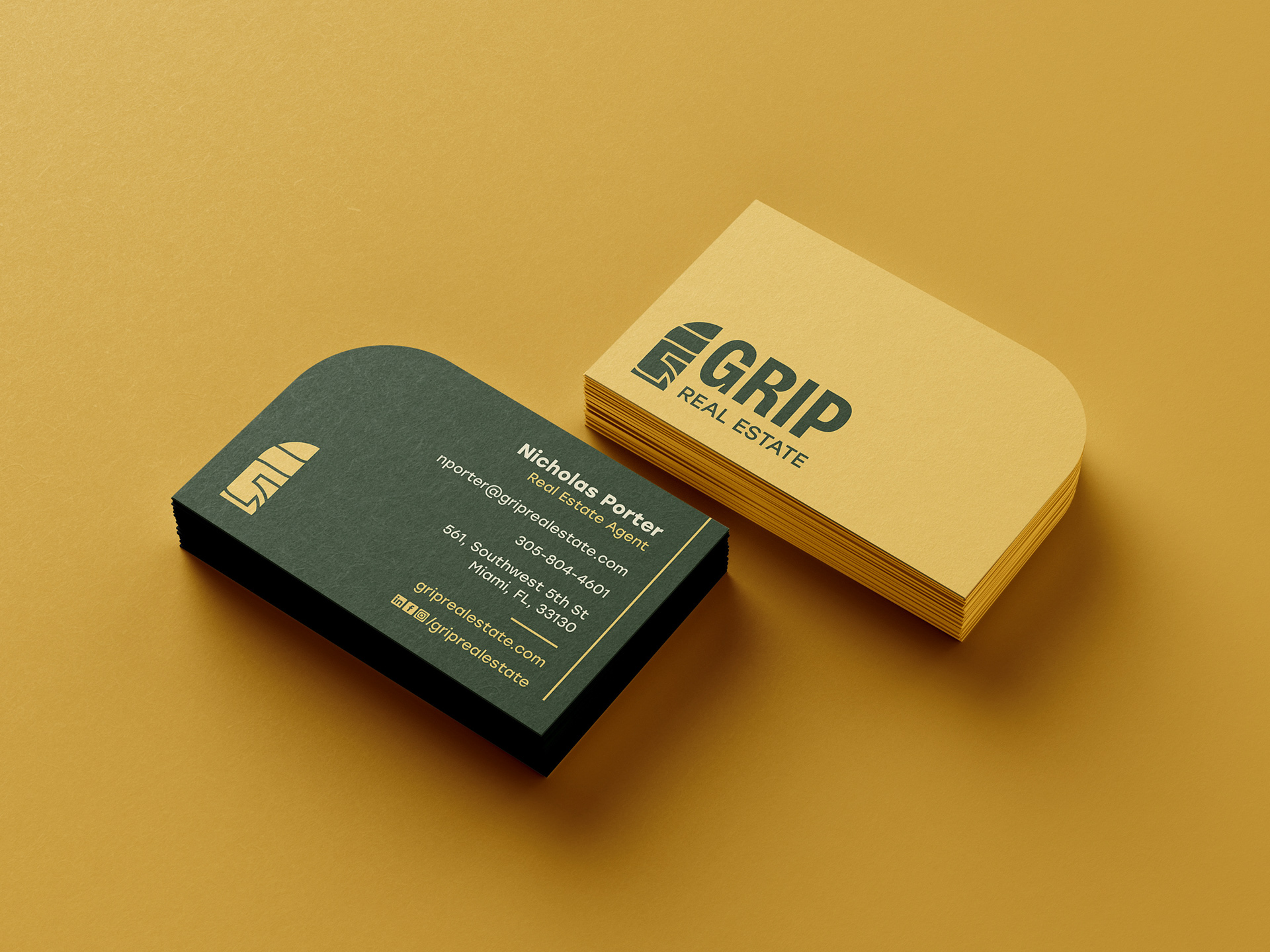 Example business card design