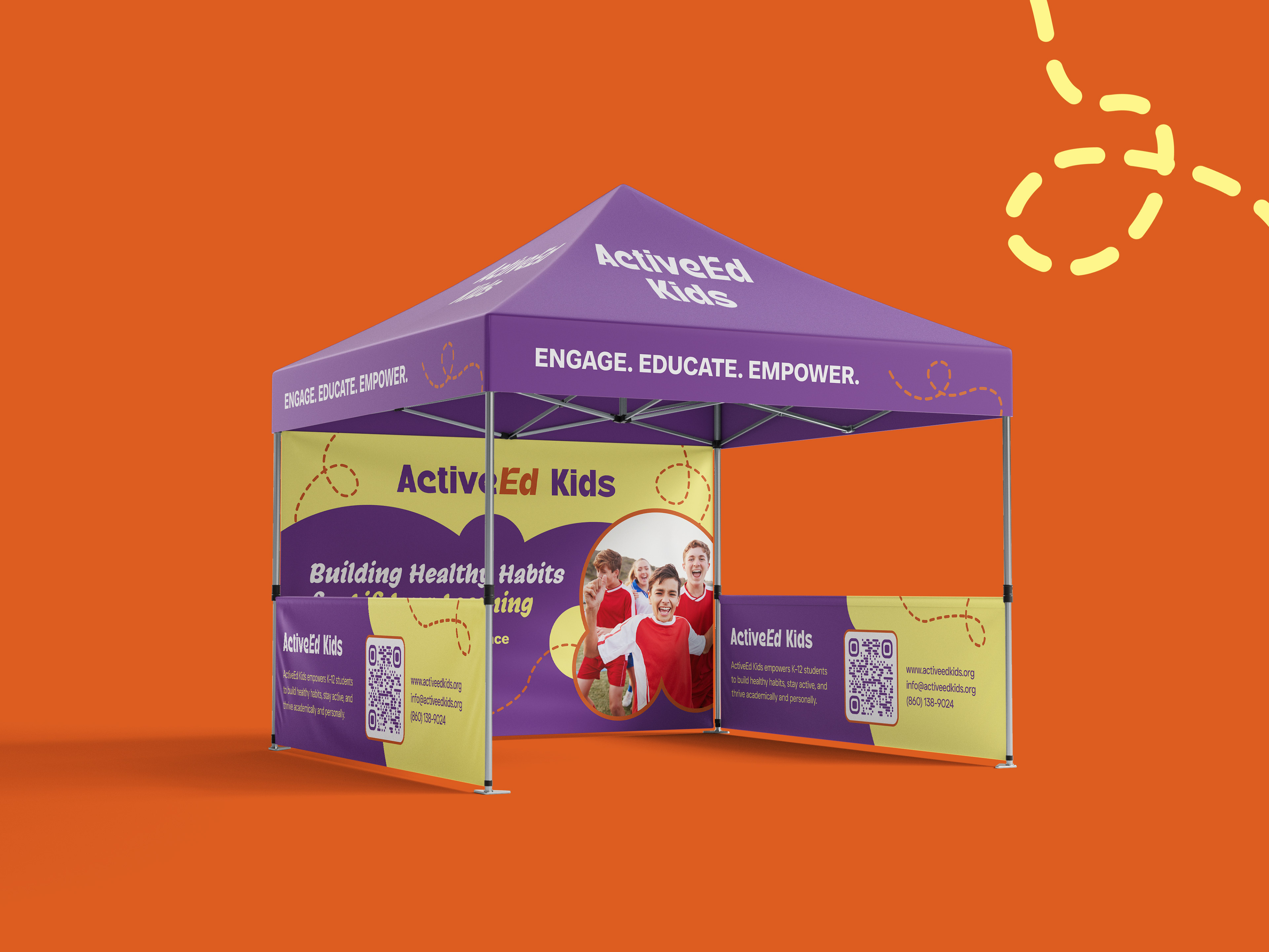 Event booth design for ActiveEd Kids
