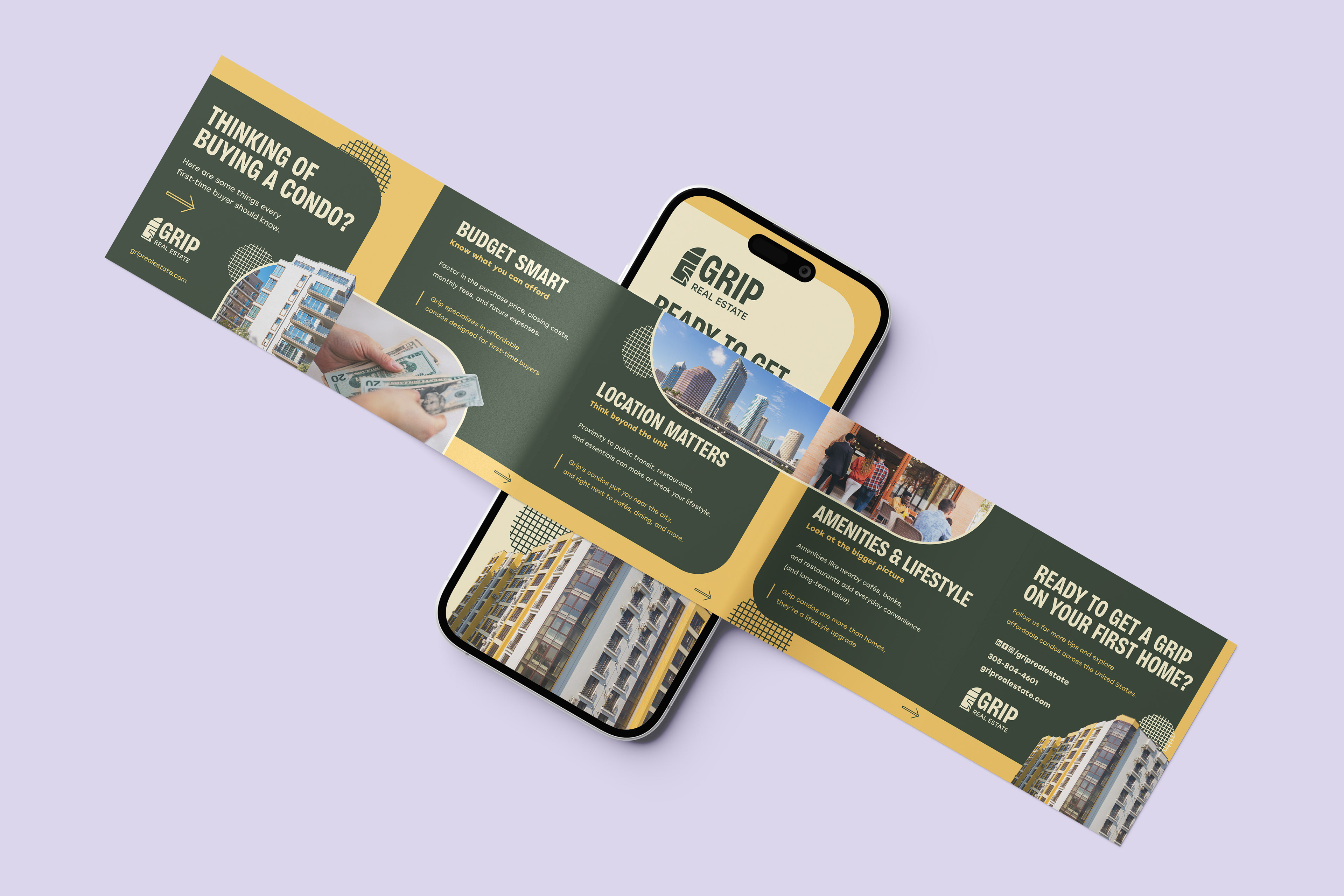 Instagram carousel ad for possible customers who want to buy a condo