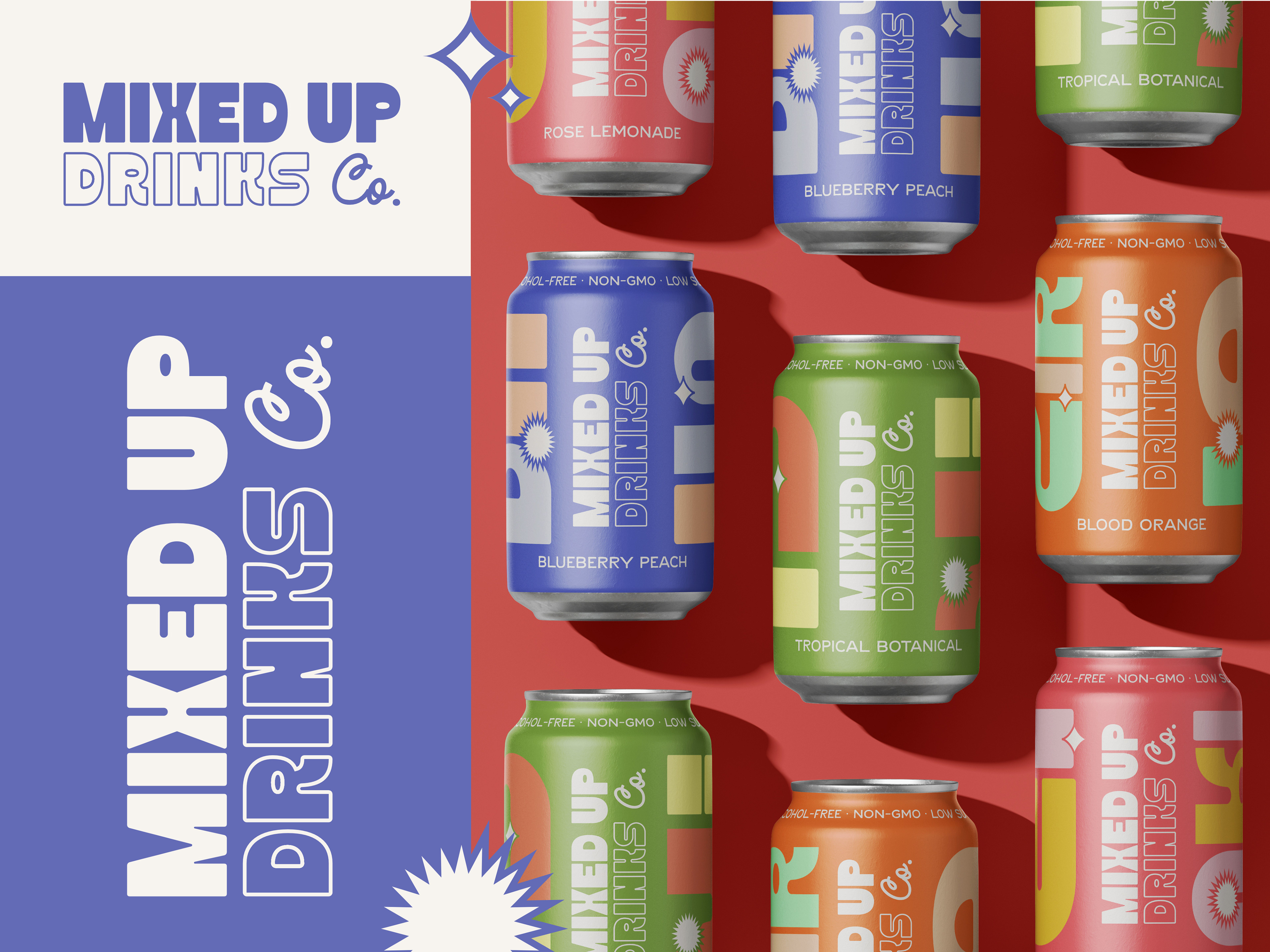 Package and logo design for canned drink products