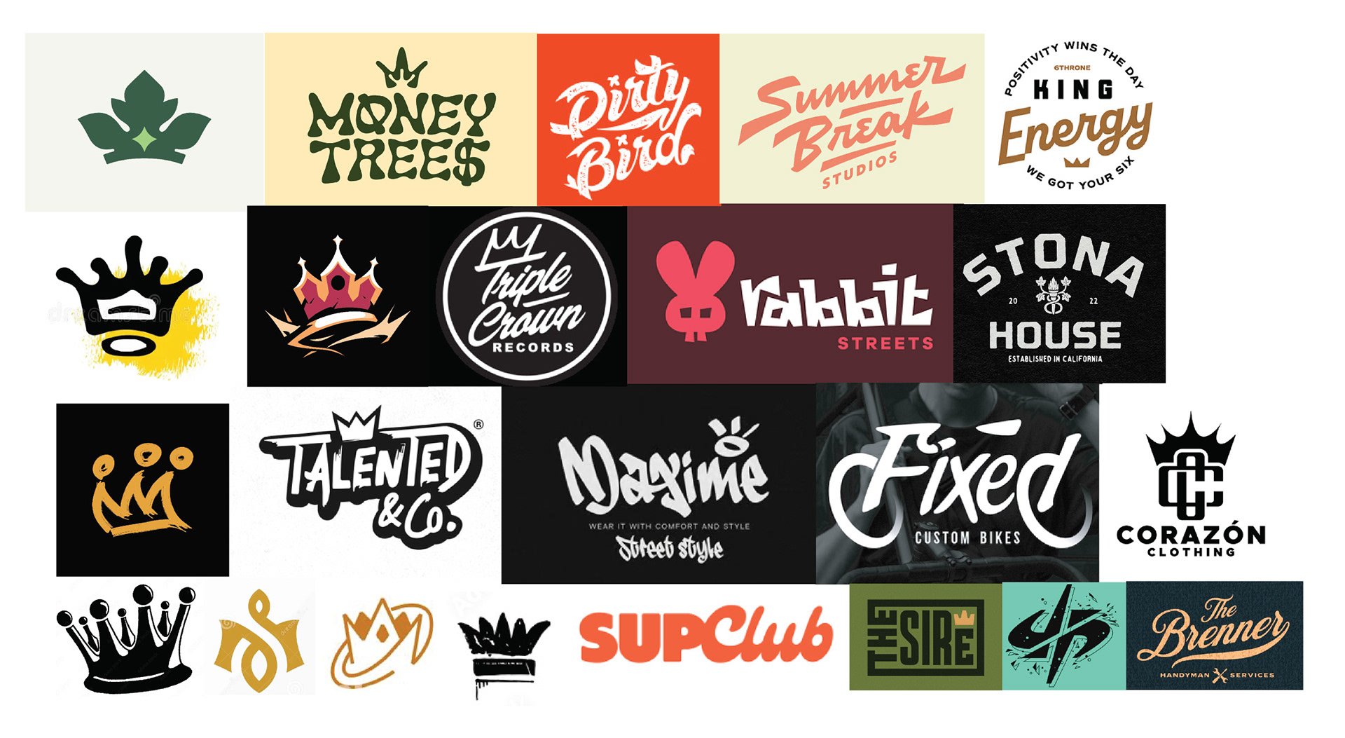 Visual Logo Research for The Crown Logo