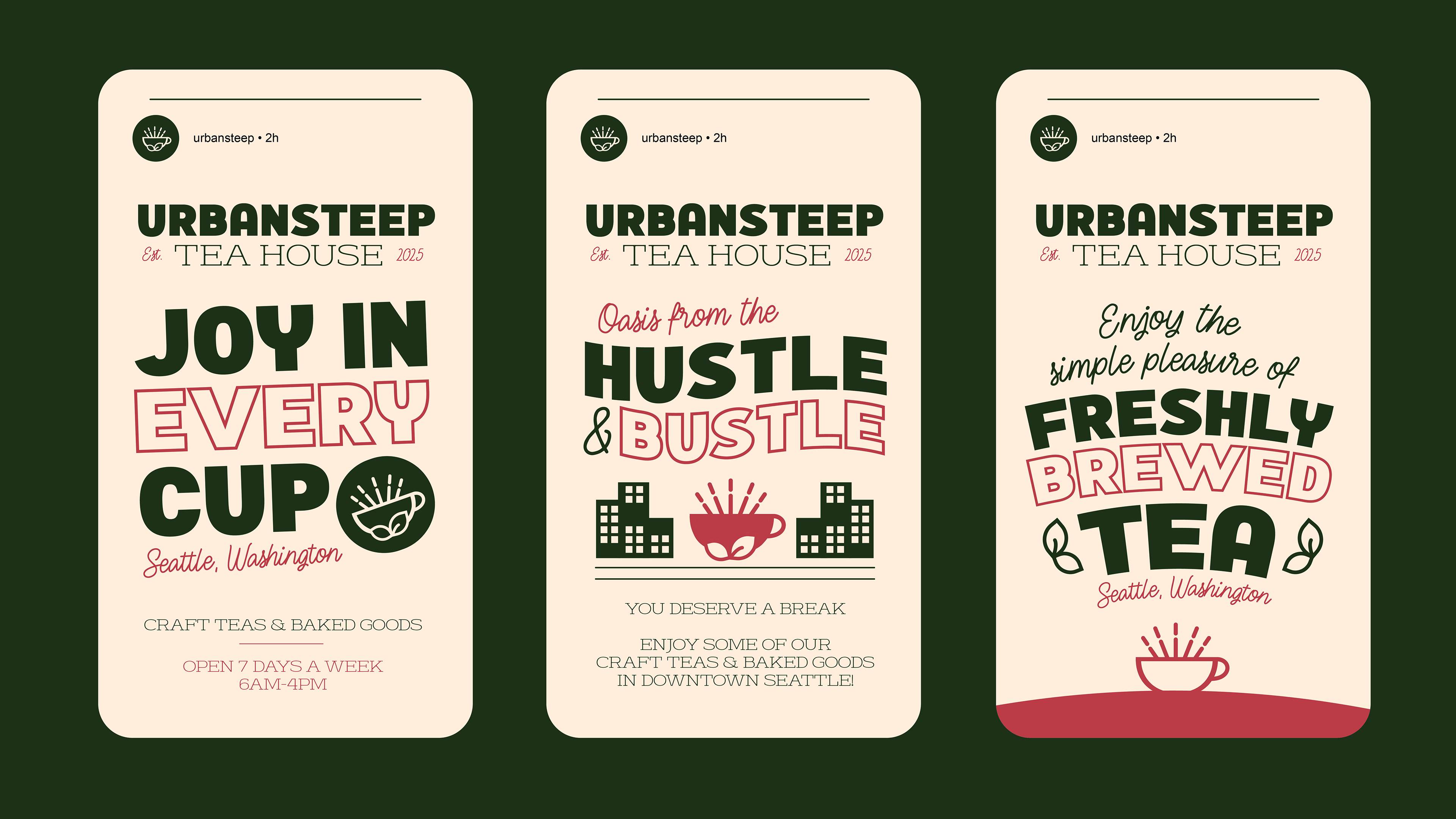 Three social media graphics