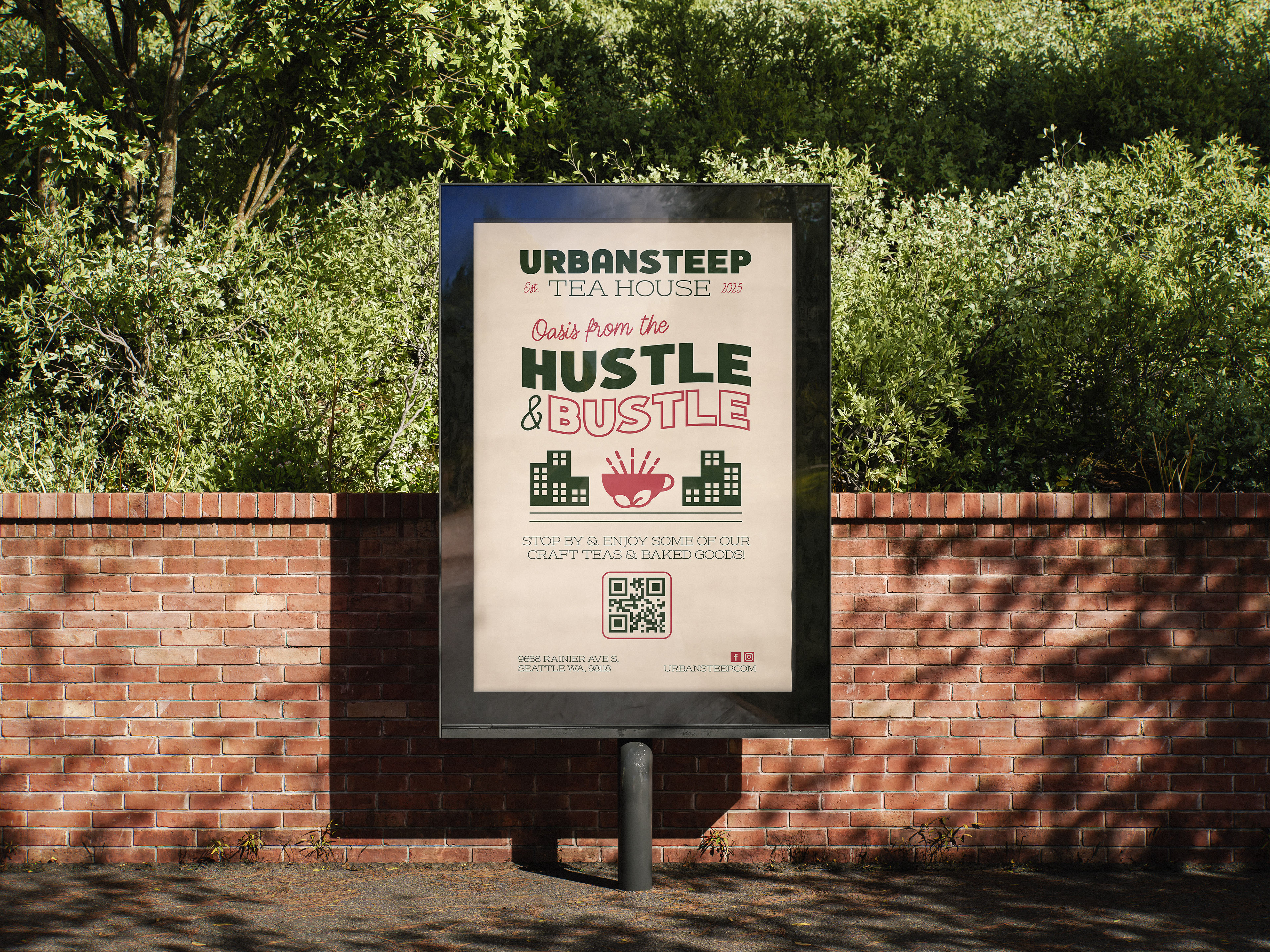 City light poster advertisement design outside