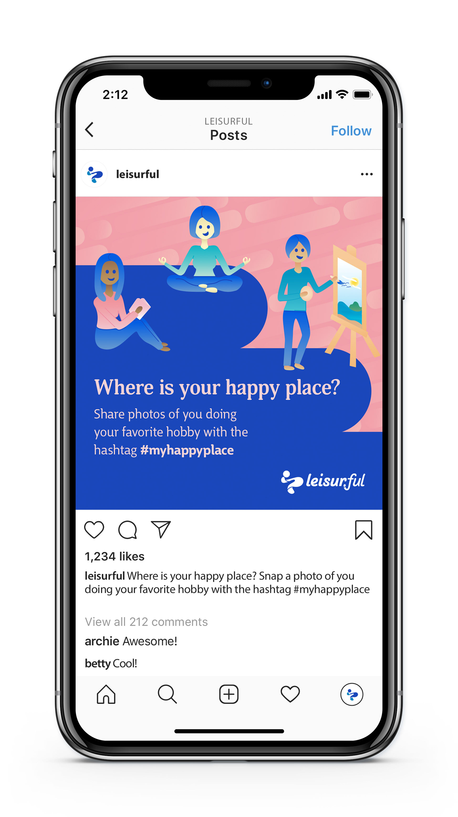instagram post advertisement for consumer interaction
