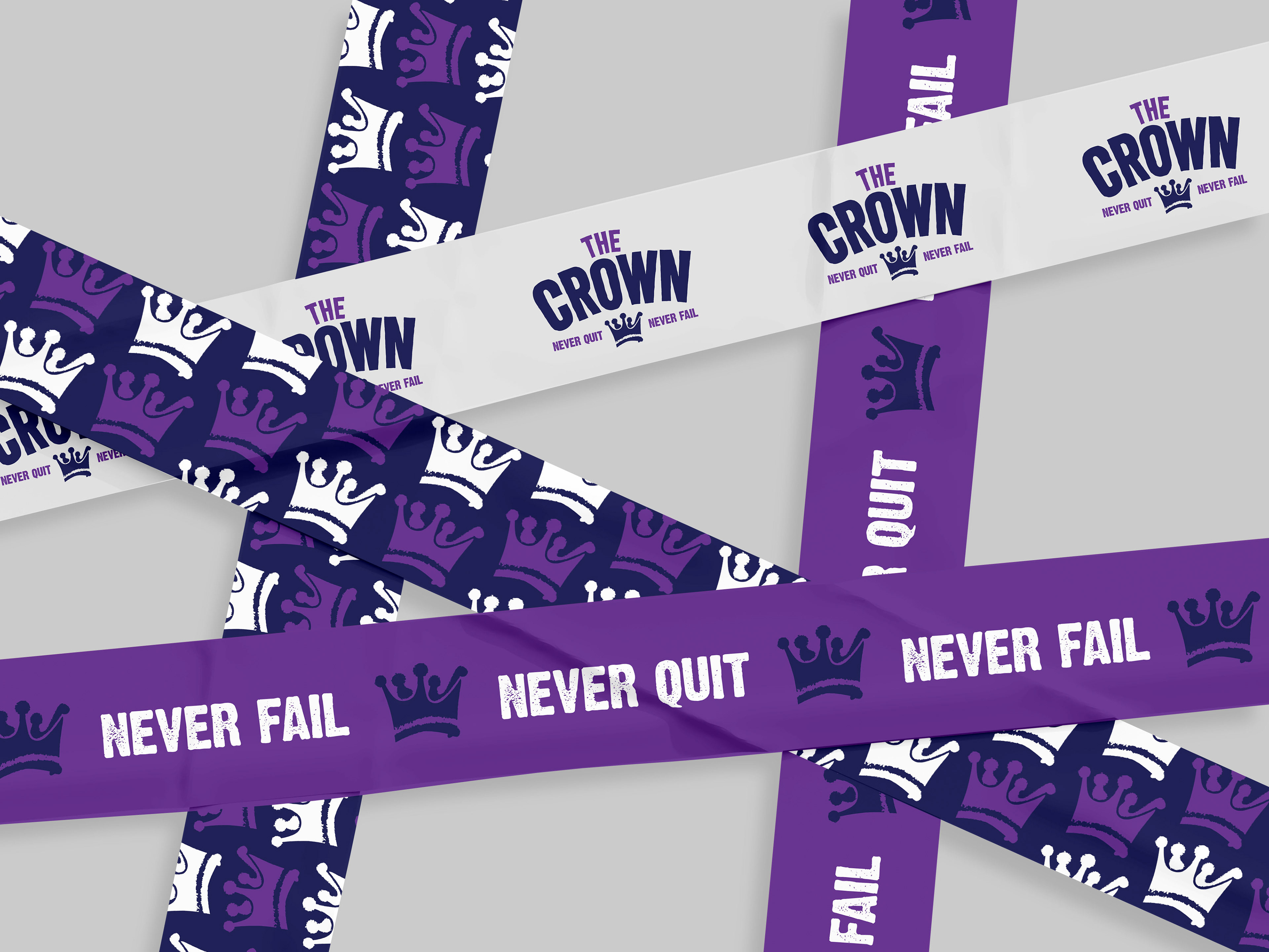 Mockup of Various Designs for Tape for The Crown