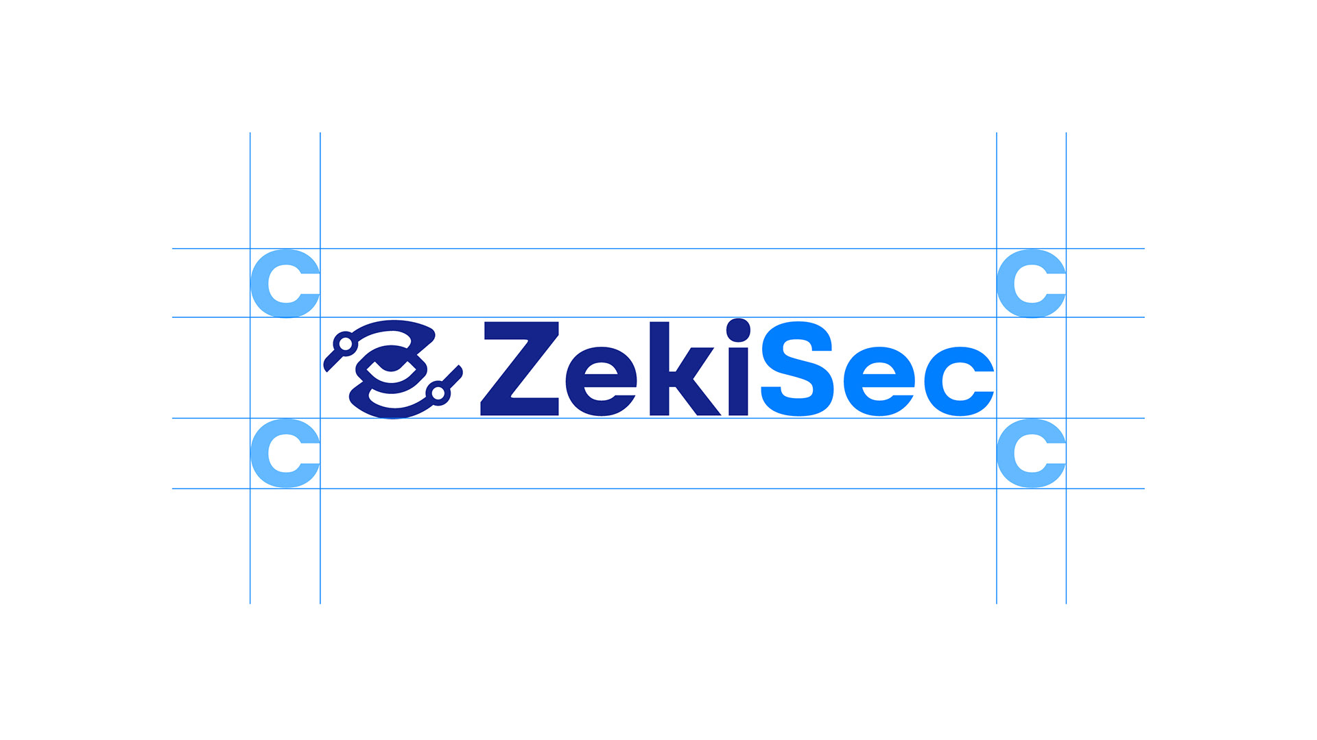 Safe Space for Horizontal Logo using the letter c to indicate the space