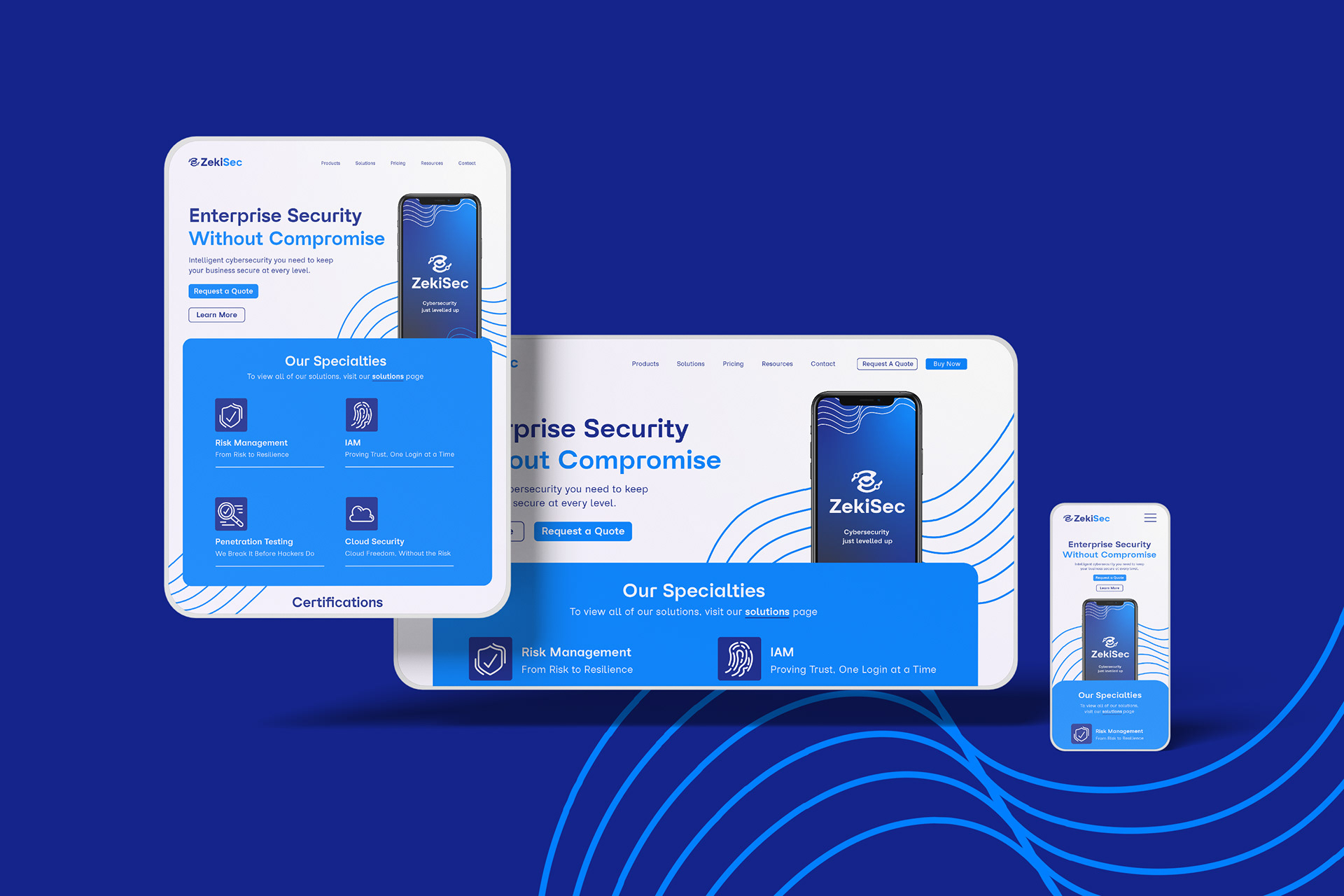 Web Design Concept on Tablet, Desktop and Mobile