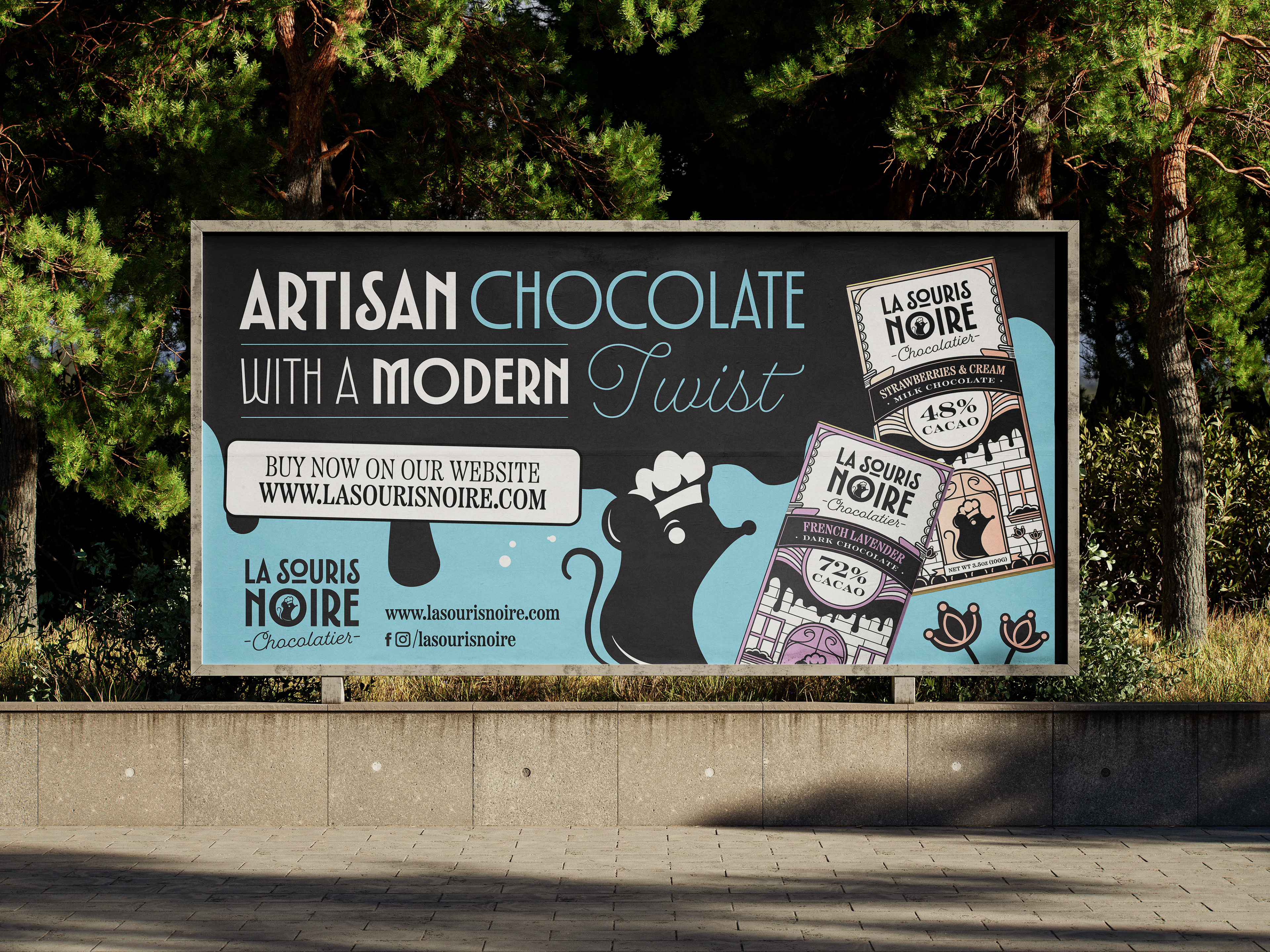 outdoor horizontal billboard ad