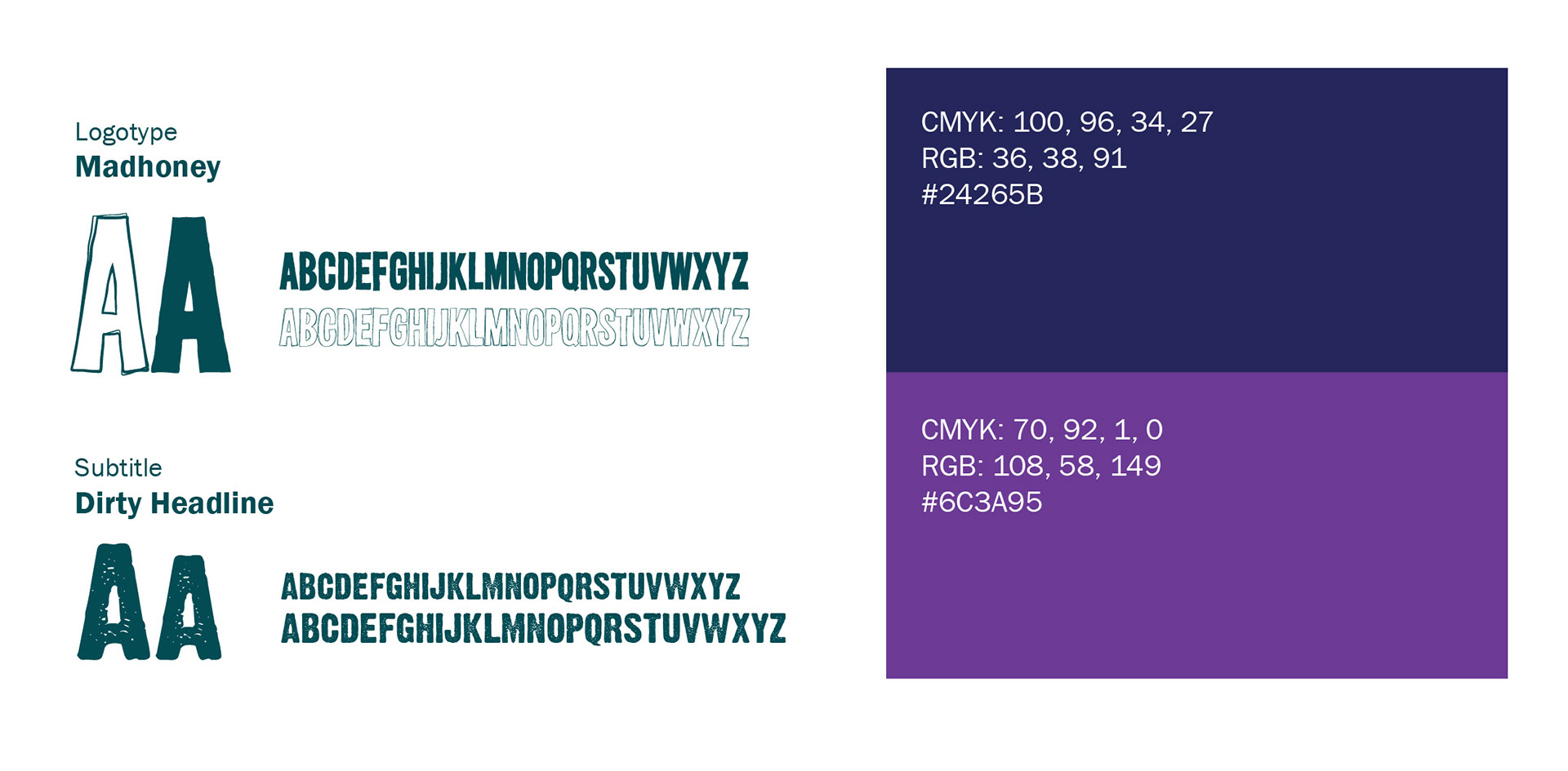 Typography for the Logo and Color Palette