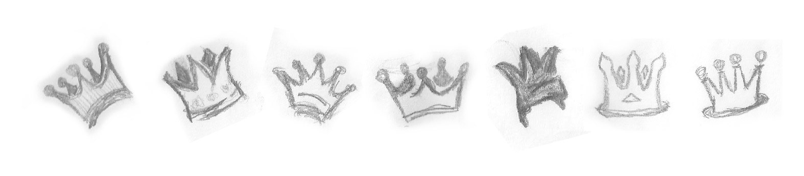 Sketches of Crowns for The Crown Logo