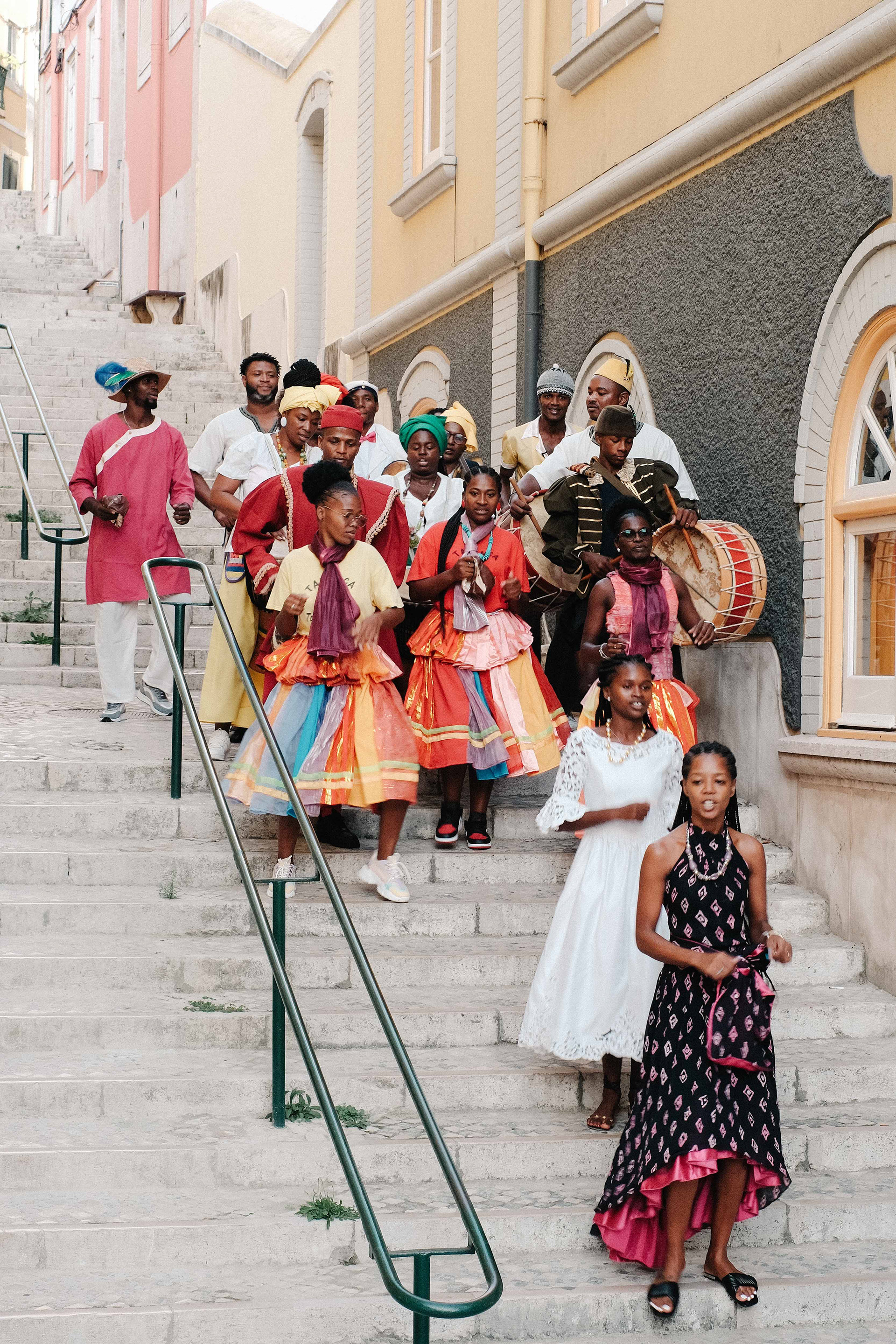 Parade photos at an outdoor event, Lisbon