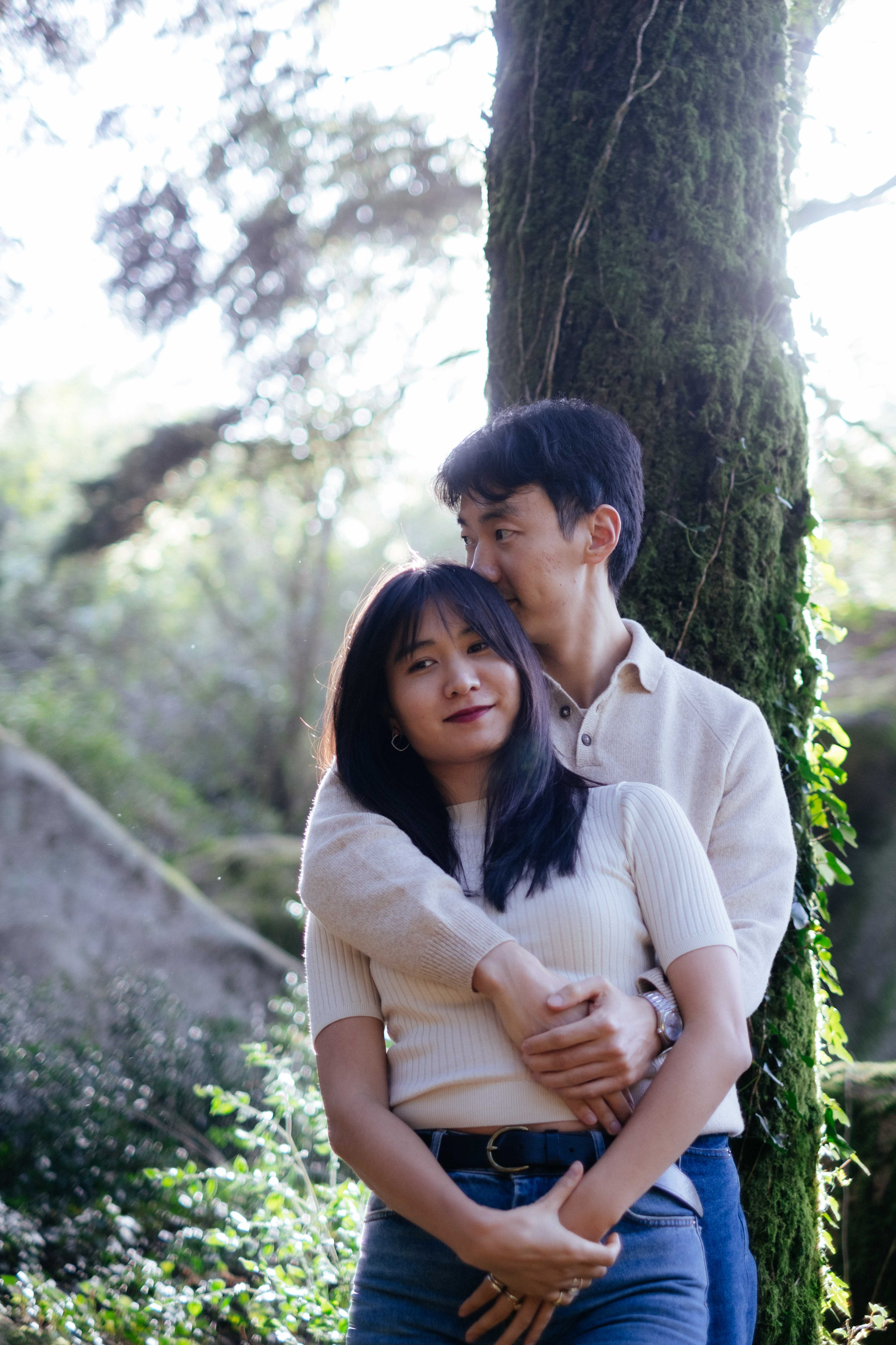 Couple photoshoot in Sintra forest, Portugal