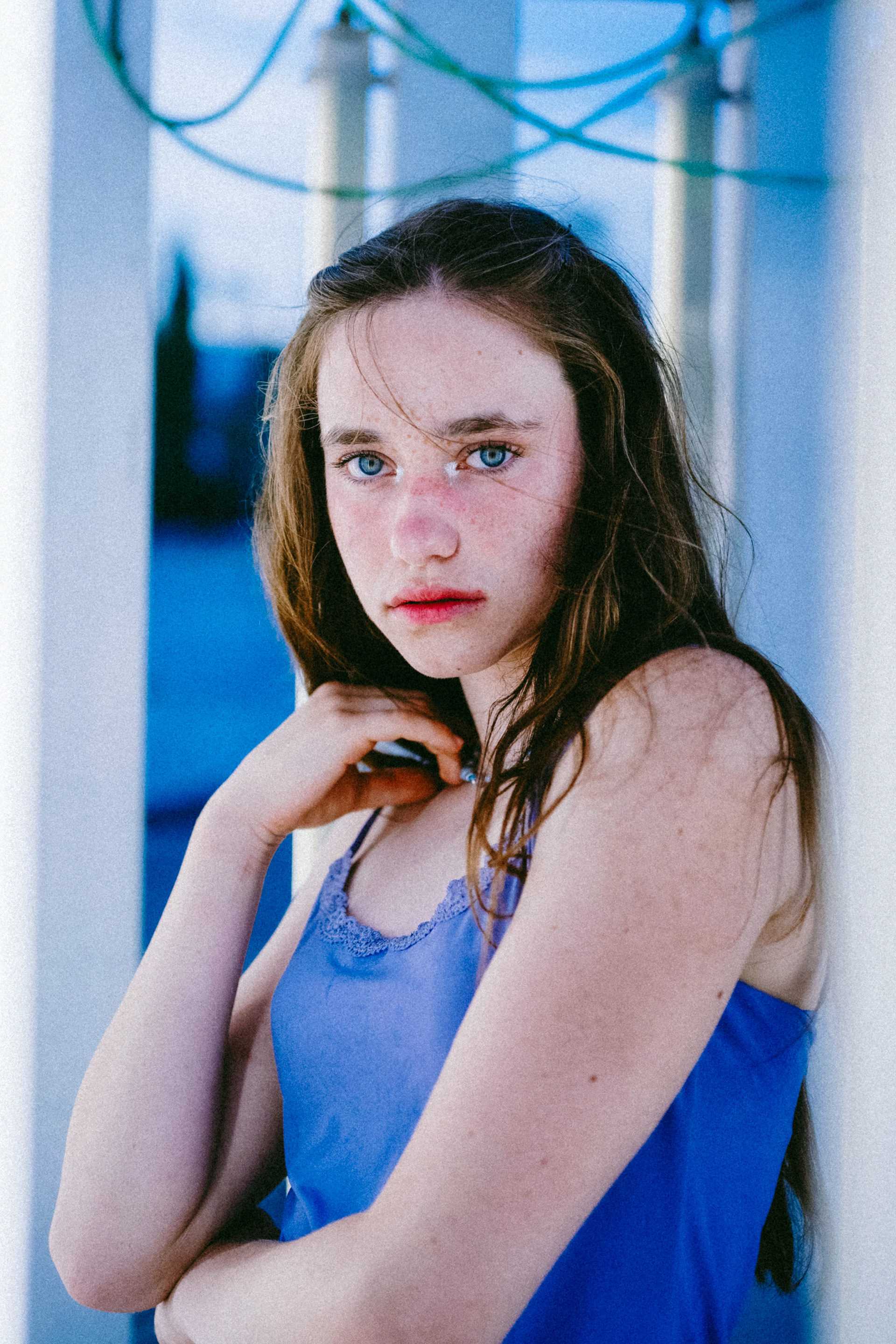 Artistic portrait of a young model