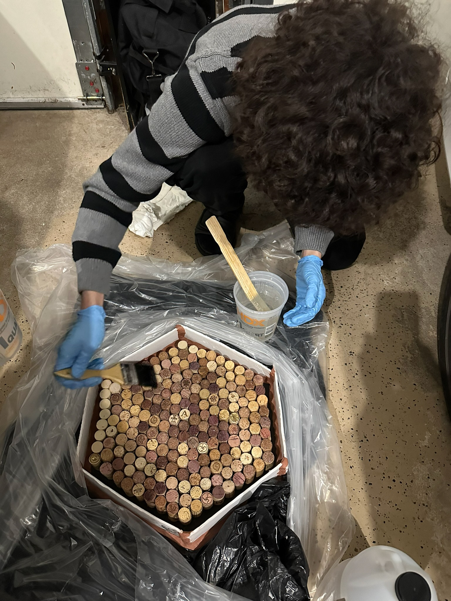 Applying a Thin Coat to the Upper Layer 