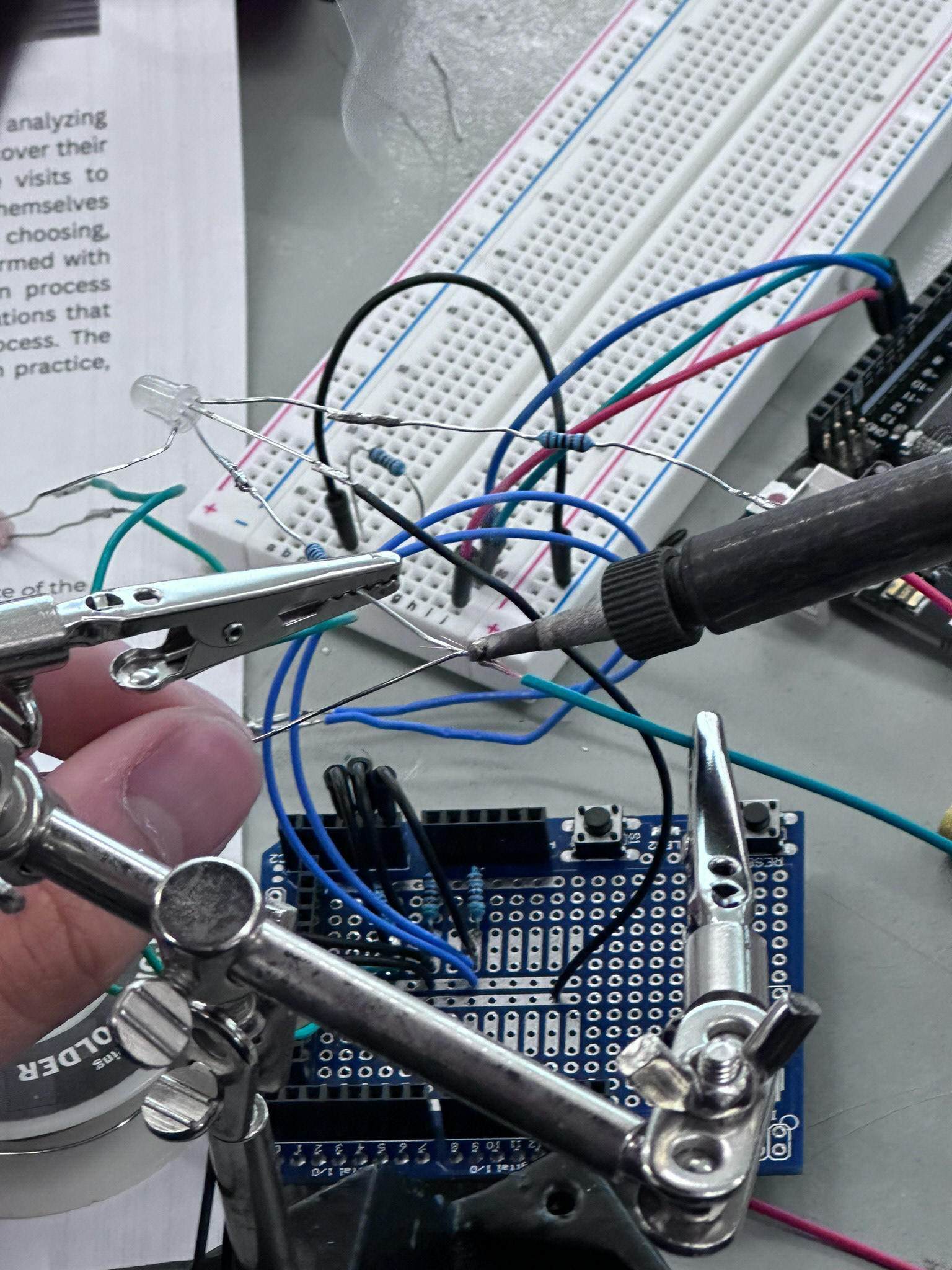 Soldering RGB to Corresponding Wires
