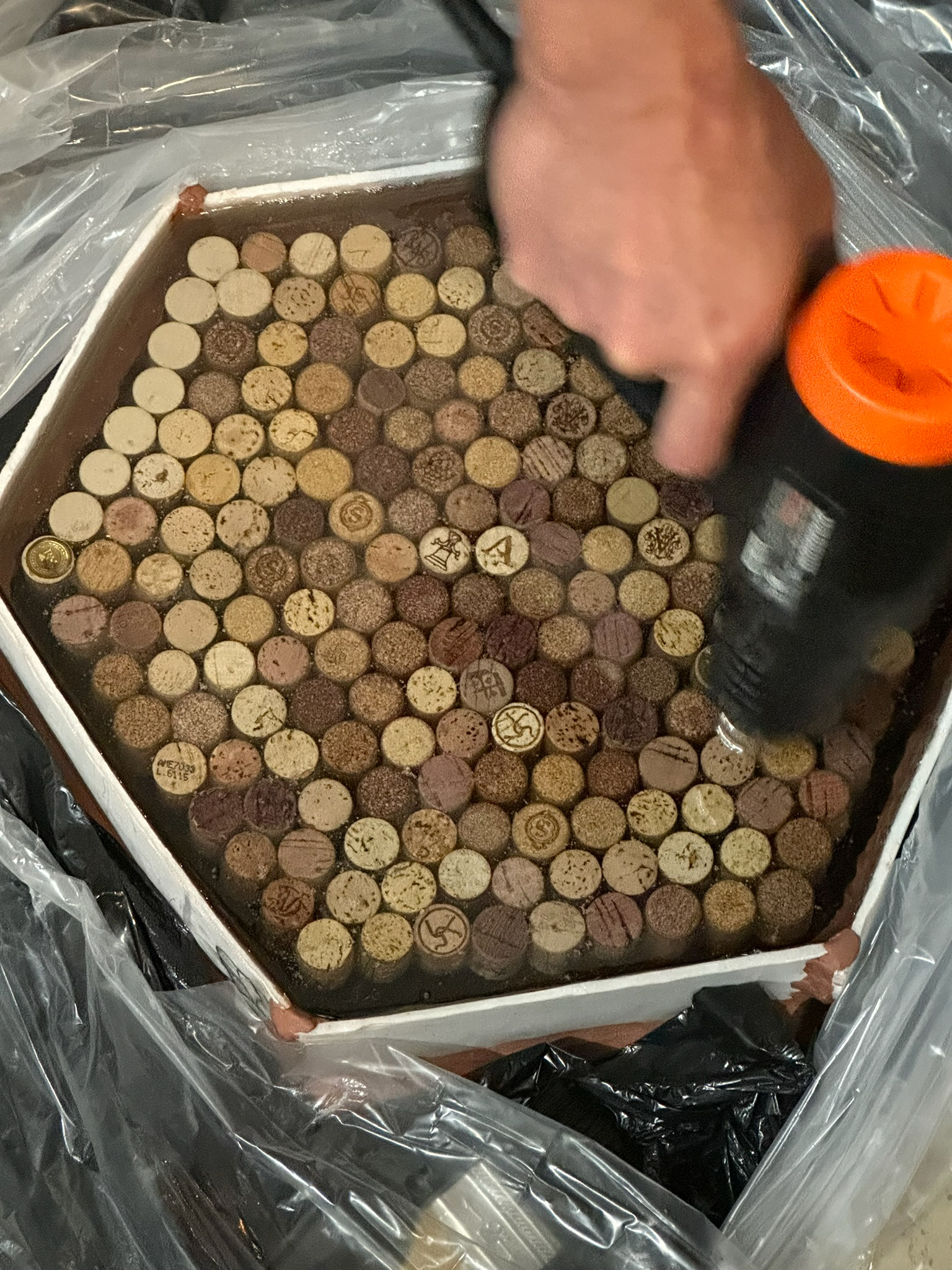 Using Heatgun to Pop Bubbles