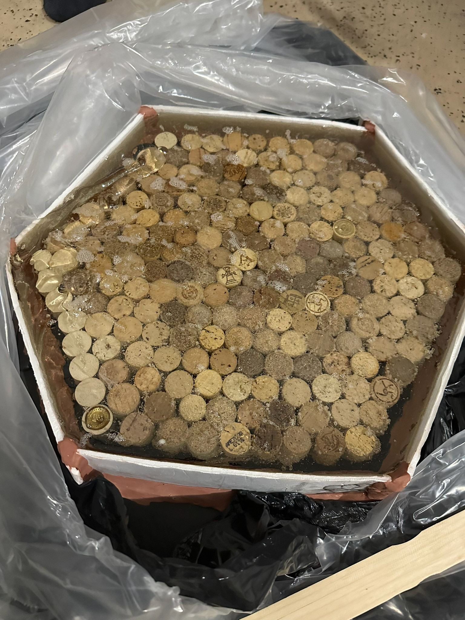 Resin Cures on Slant Causing Spillage