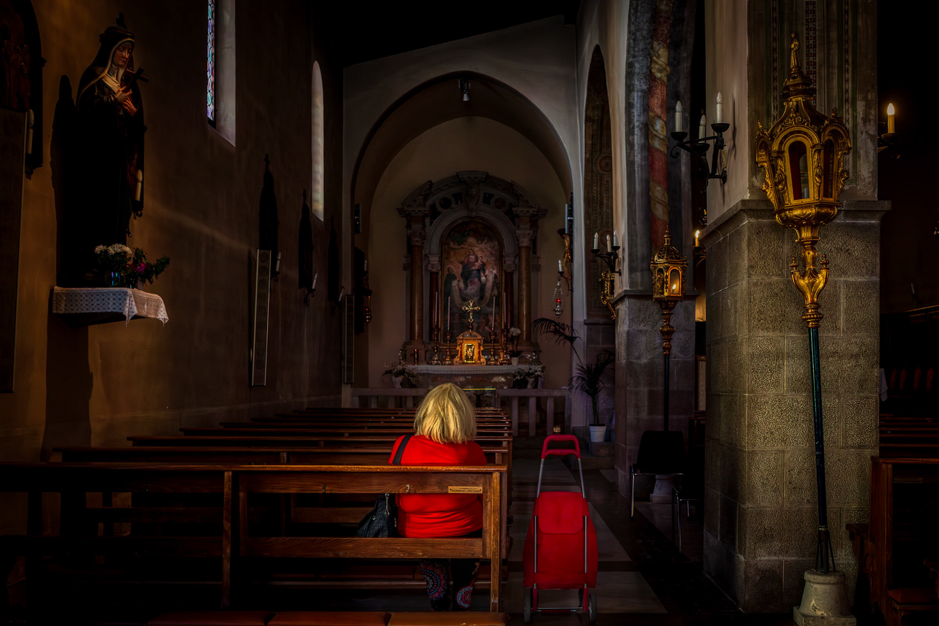 Stop on the way to shopping