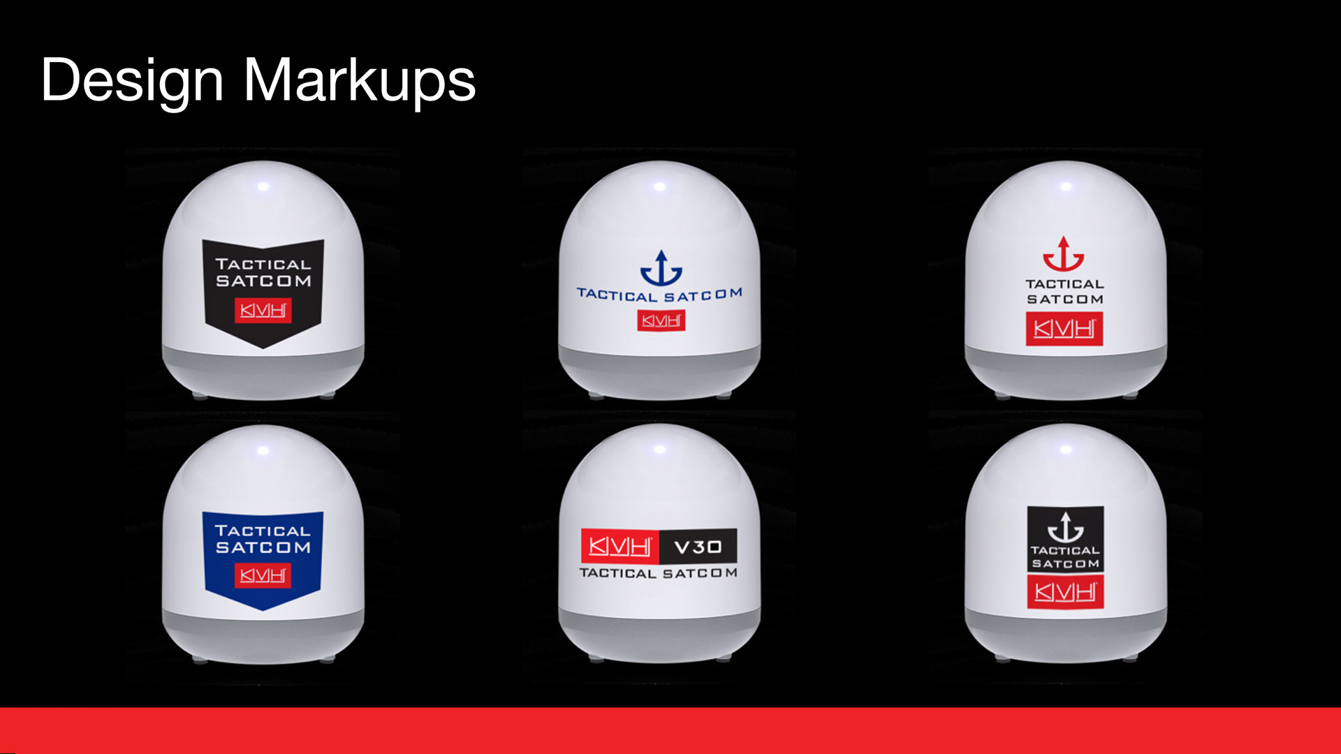 Markup images of small VSAT antennas