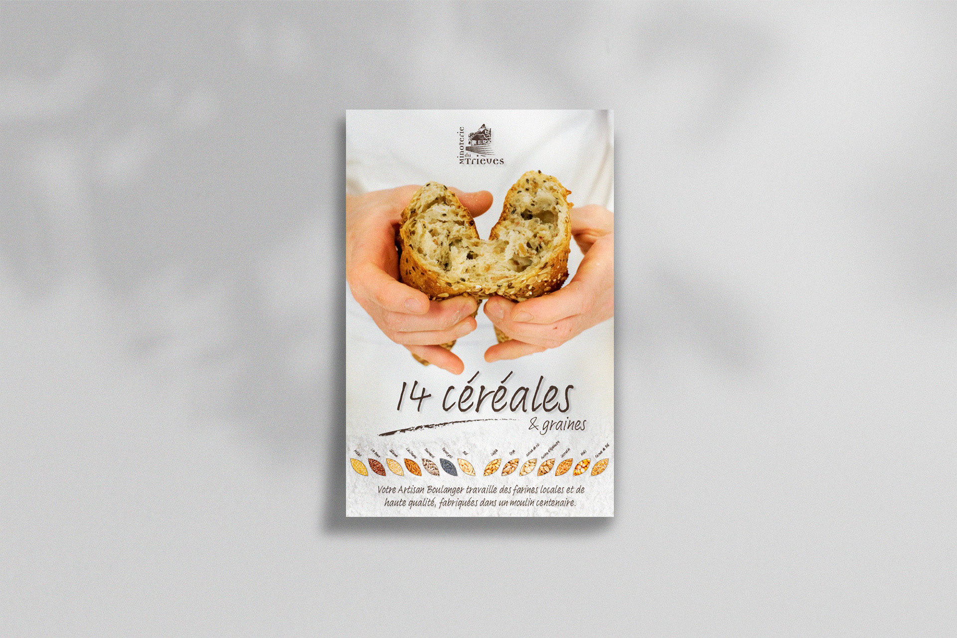 Affiche pour la minoterie du Trièves à Clelles