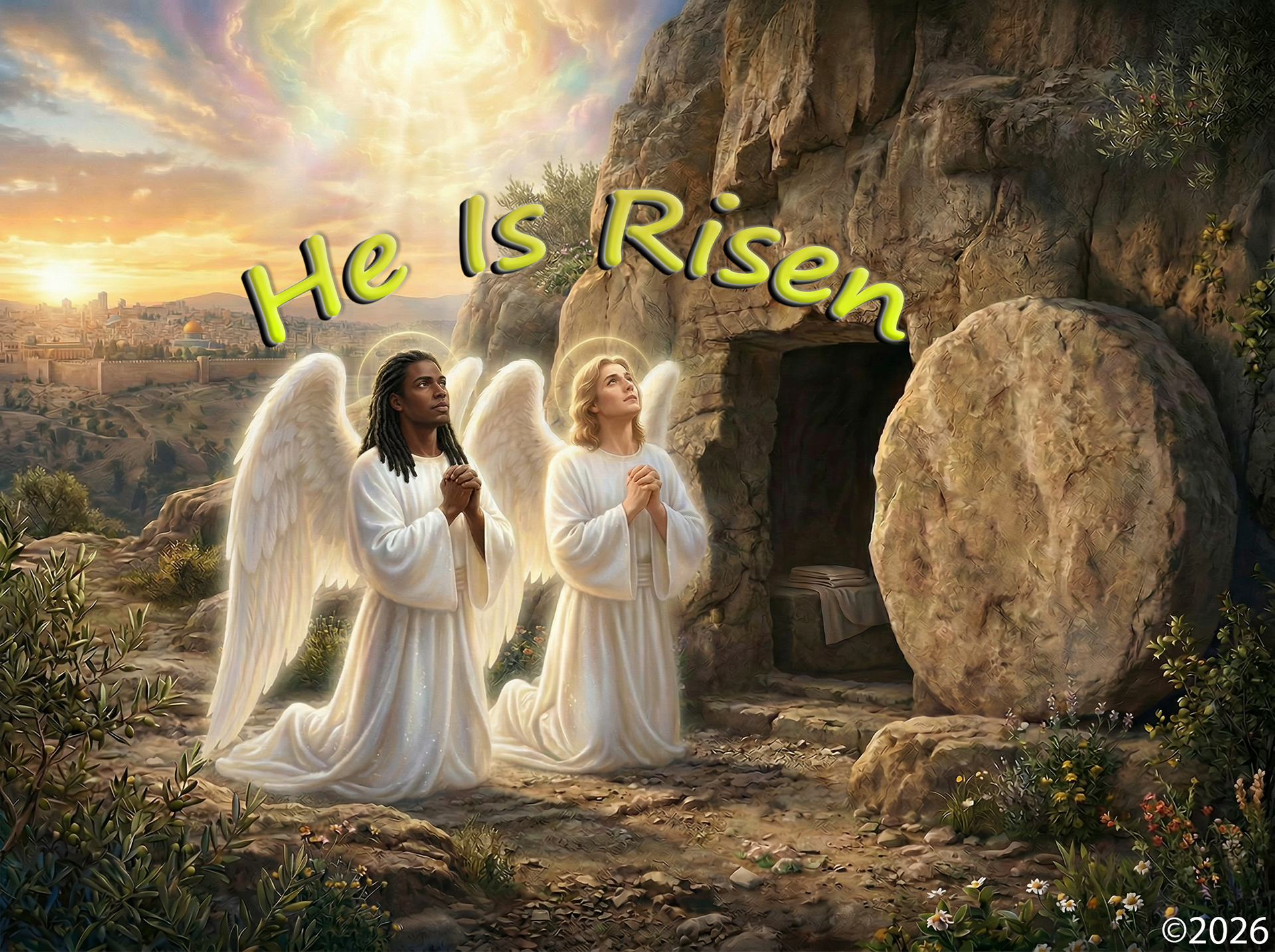 Matthew 28, 6, Mark 16, 6, Luke 24, 5-6,  1 Corinthians 15, 3-4, John 20