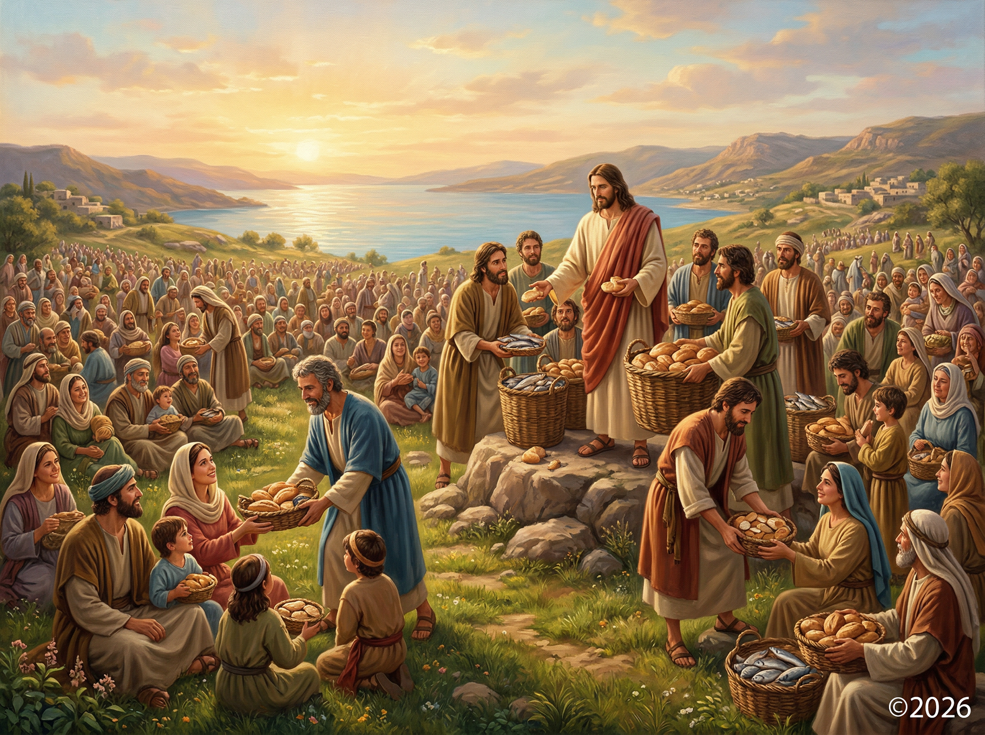 Jesus Feeds 5,000 Plus Women and Children Matthew 14:13-21 Mark 6:30-44 Luke 9:10-17 John 6:1-15