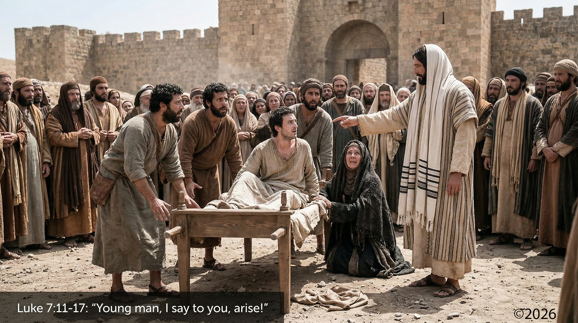 Jesus Raising the Widows Son in Nain Luke 7:14