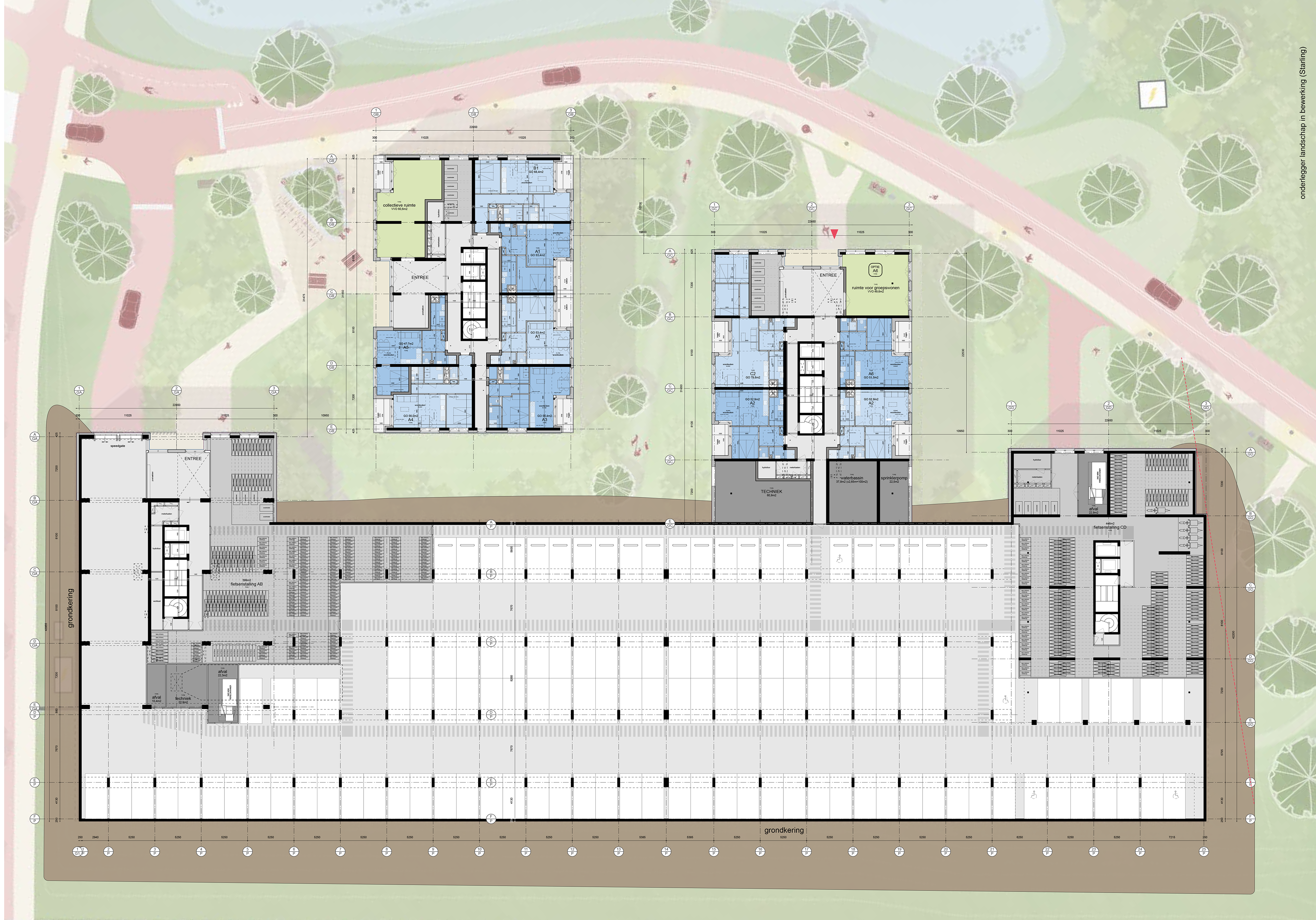 Indicatieve plattegrond begane grond