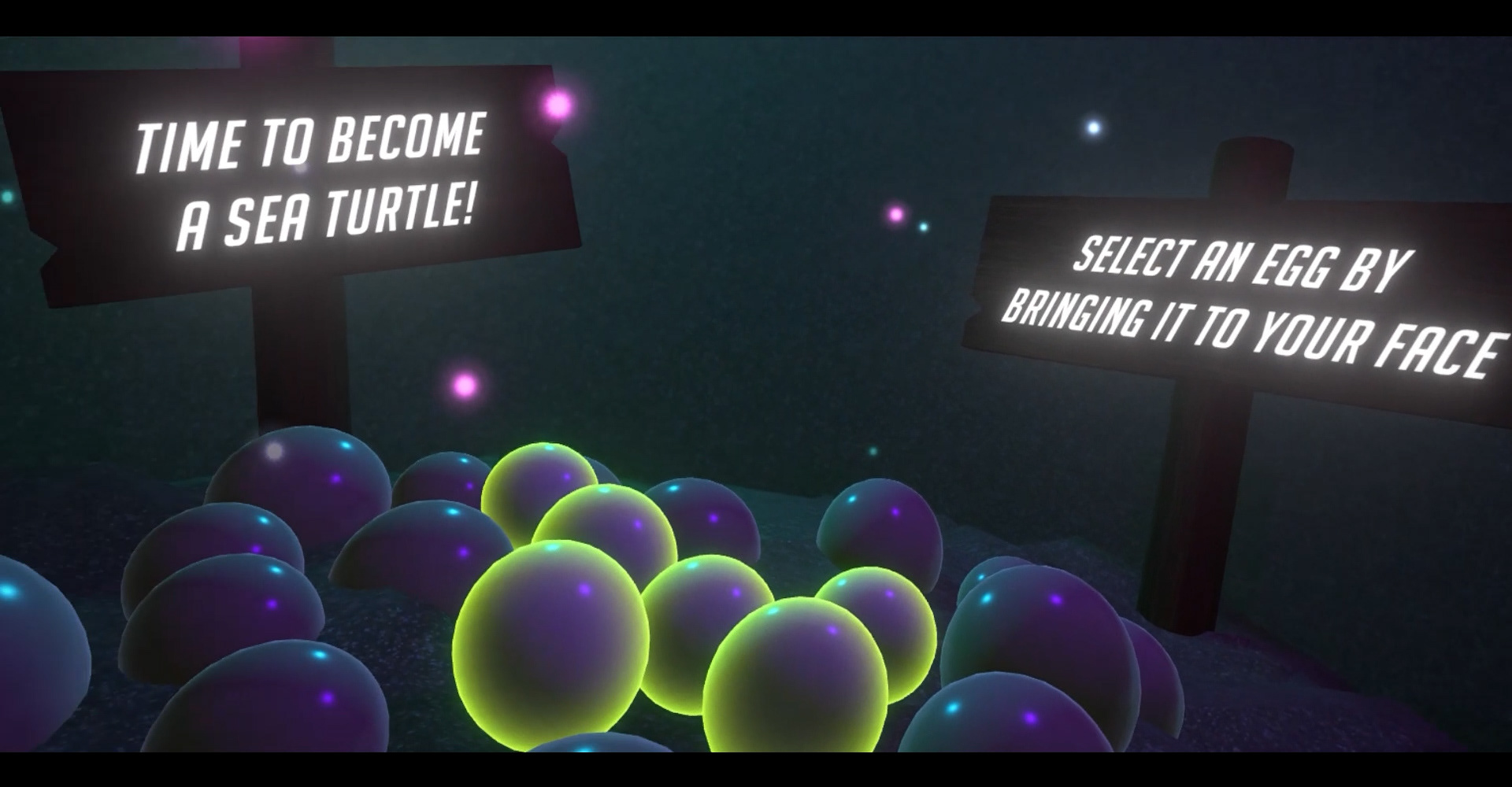 Enter the nest and select your egg