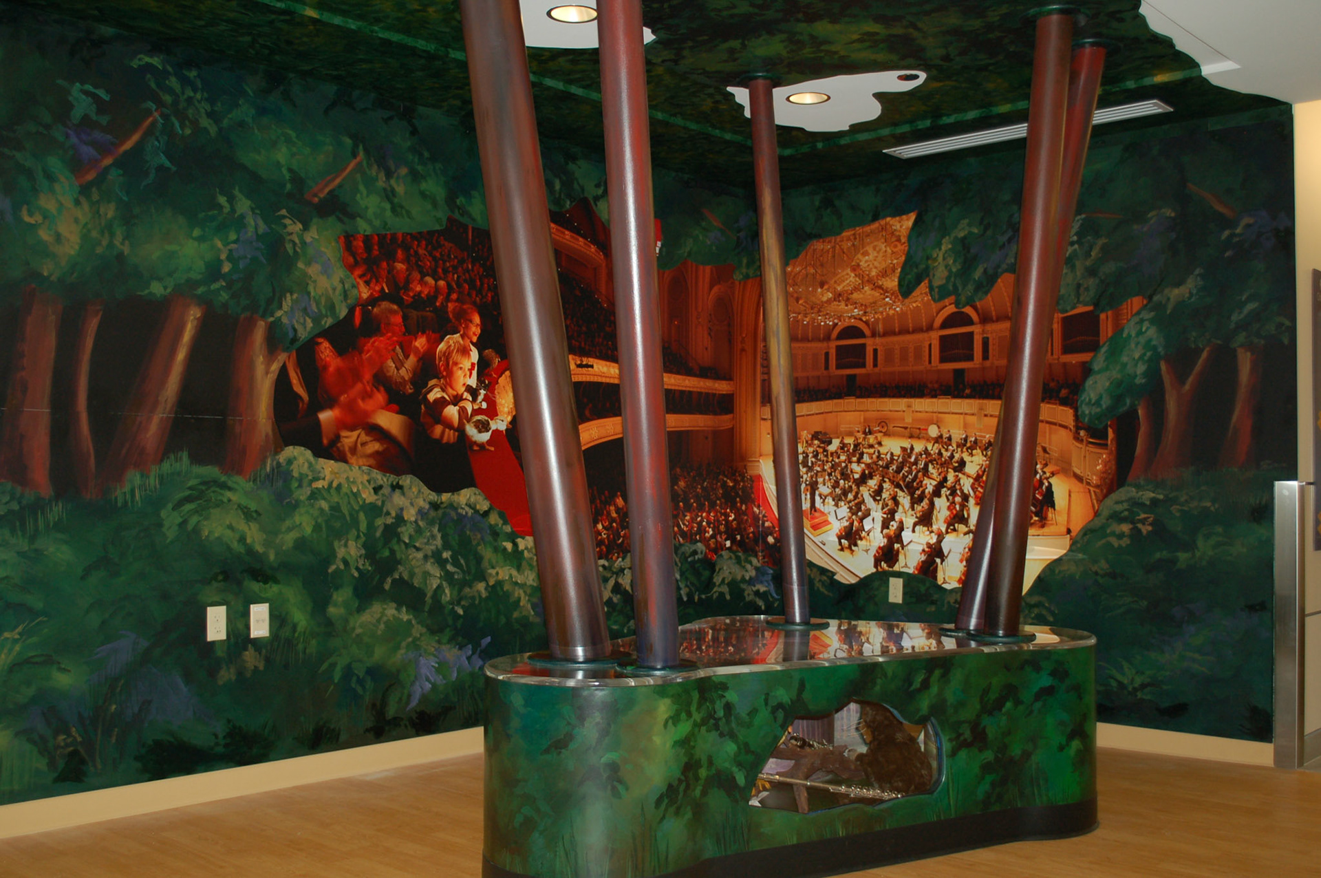 Forest Entry with photomural by Todd Rosenberg