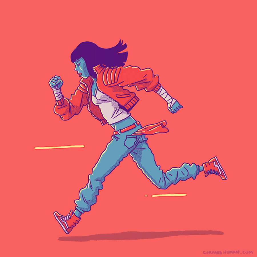 Gerhard Human - Running Girl Gerhard Human - Running Girl