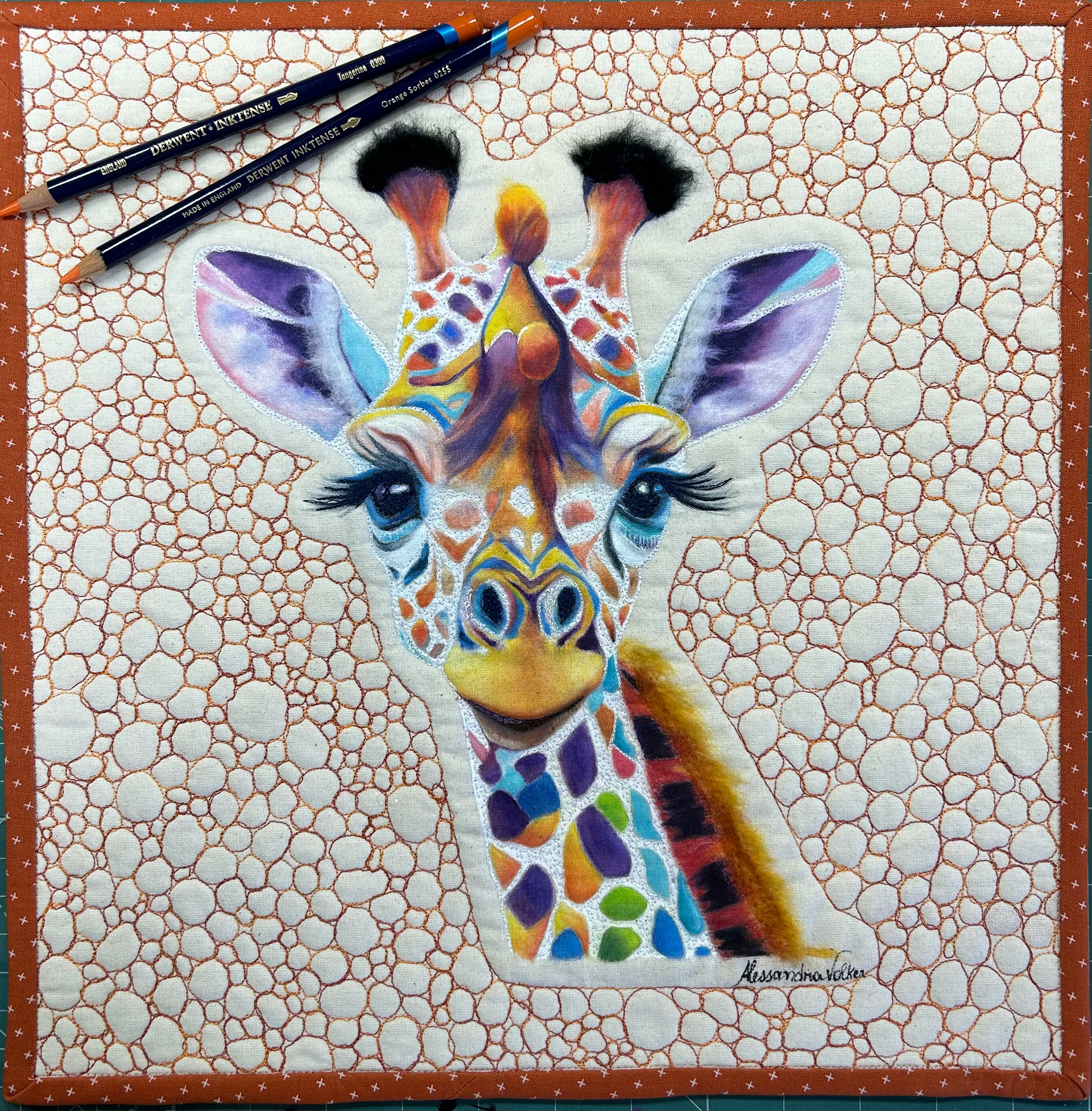 VERTICAL HARMONY - THE COLORFUL GIRAFFE