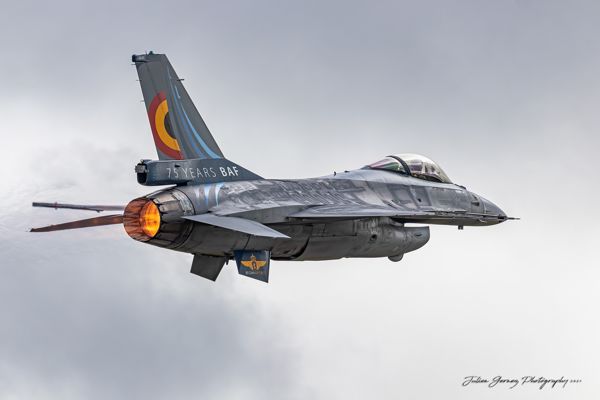 General Dynamics F-16AM Fighting Falcon - Belgian Air Force - Solo Display Team
