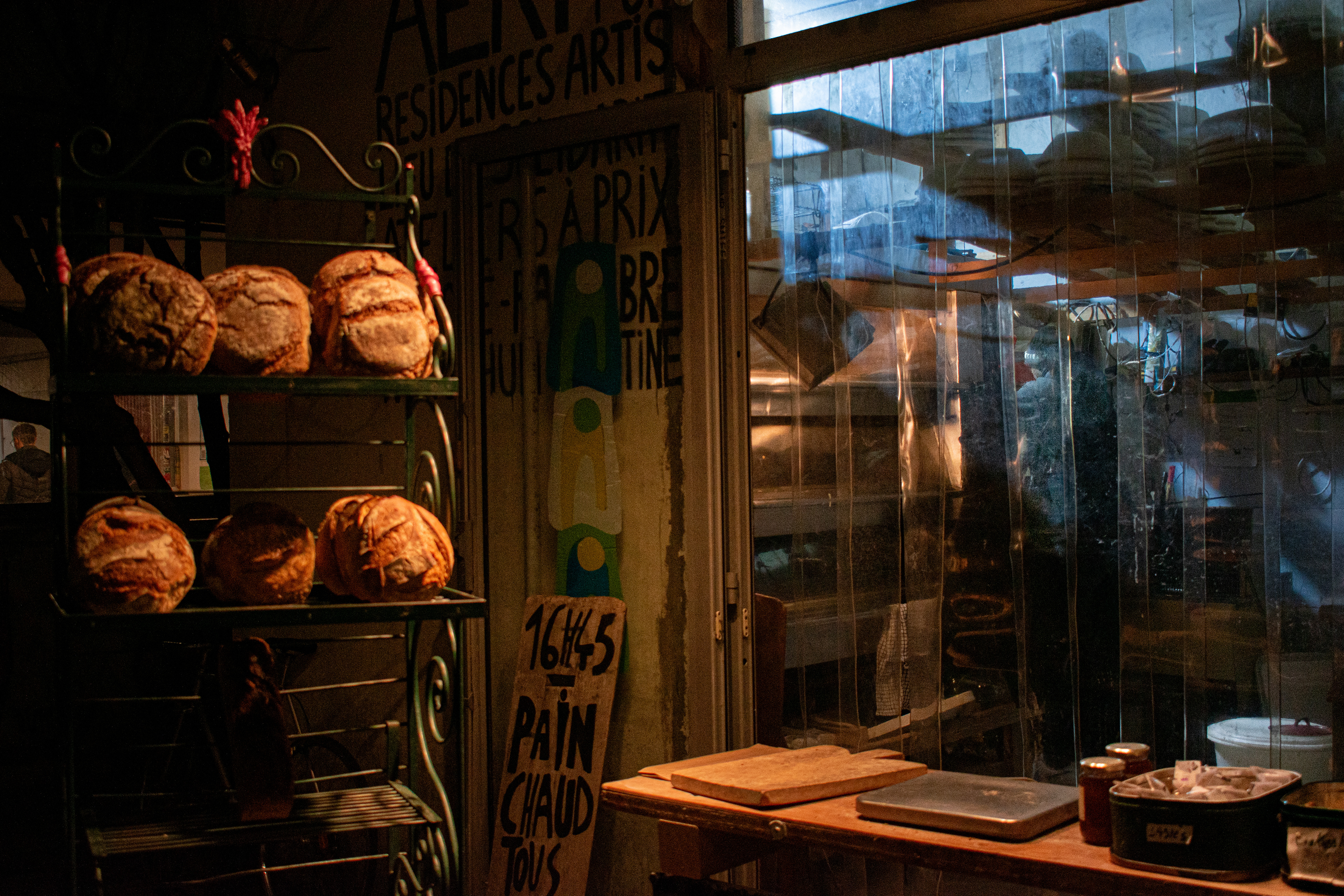 Bakery self-financed to subsidise the primary needs of the collective and his youth.