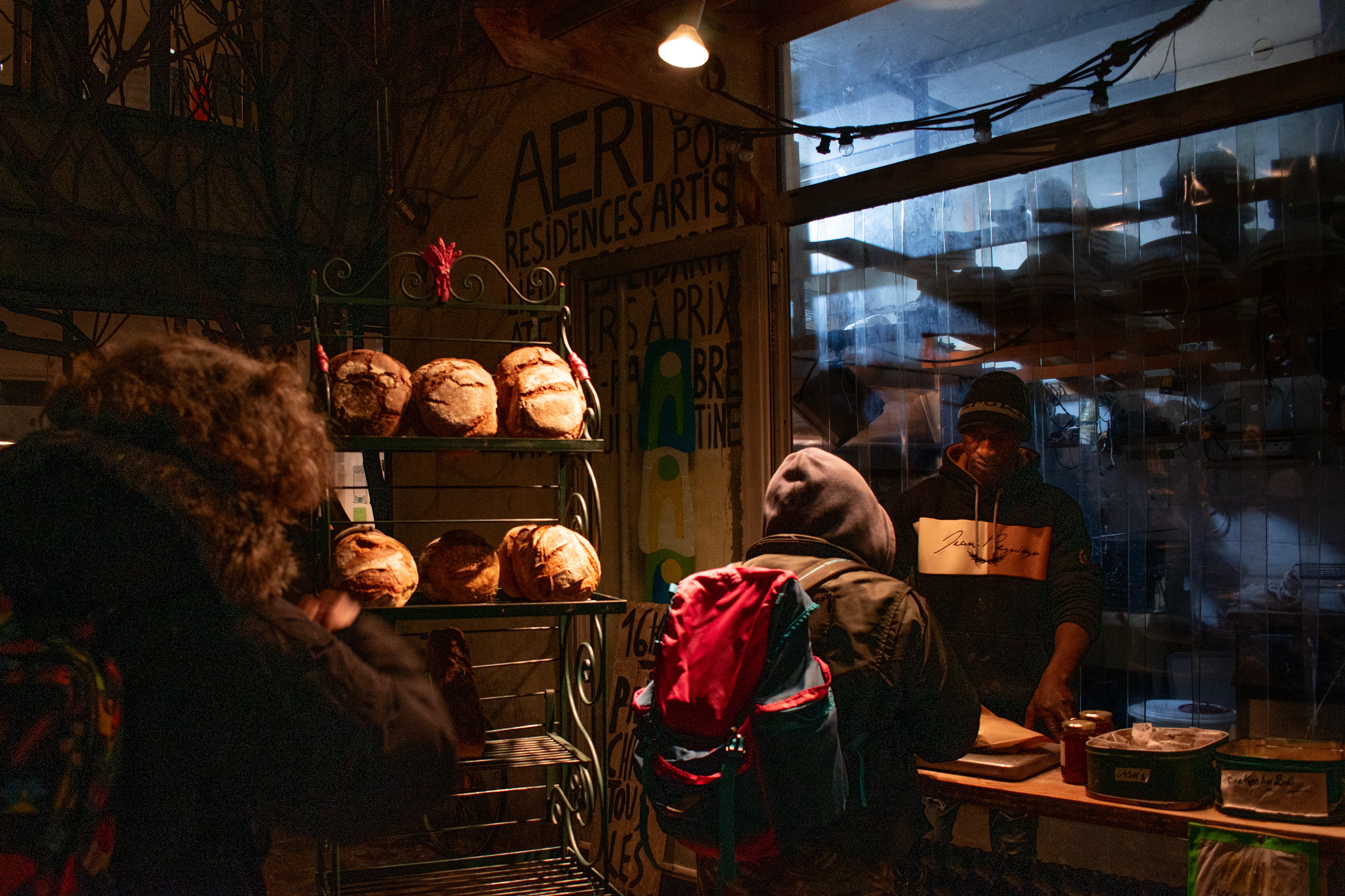 Bakery self-financed to subsidise the primary needs of the collective and his youth.