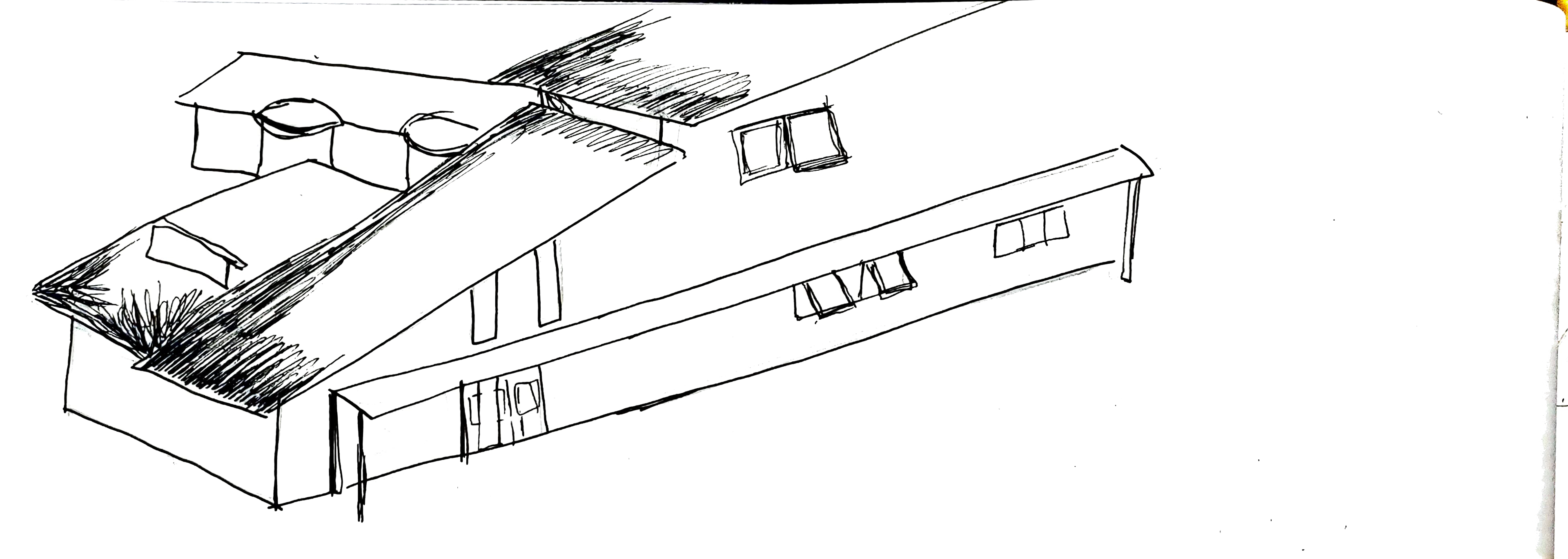 roof sketch for main entrance