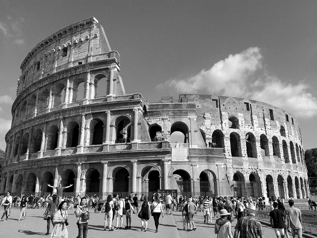 Fotografía de Coliseo Romano que hice cuando visité la ciudad
