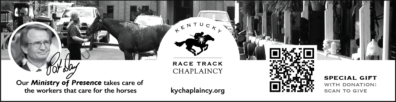 Kentucky Racetrack Chaplaincy Ad for Churchill Downs Racing Program
