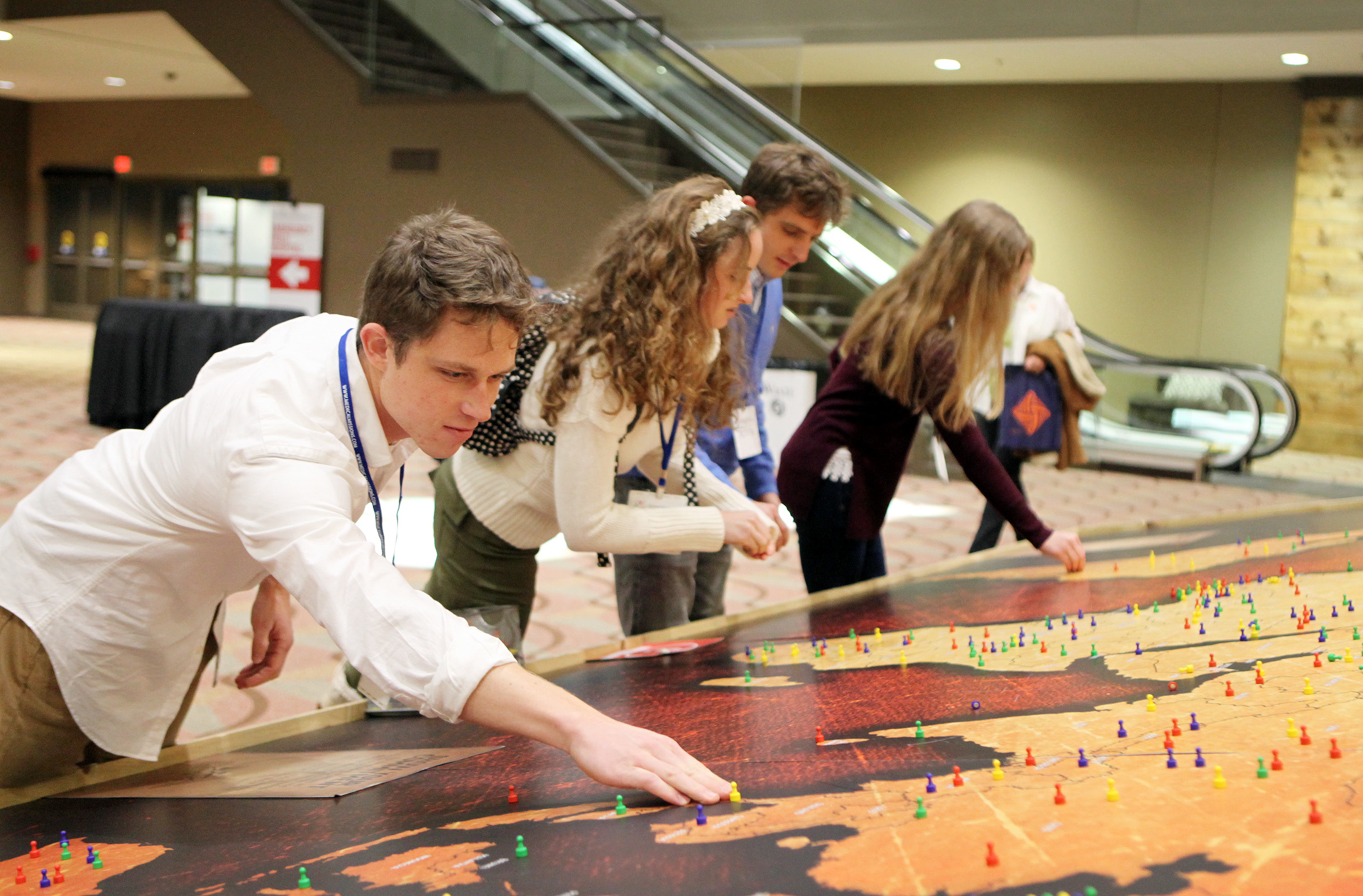 Attendees Making Their Commitment on the Map