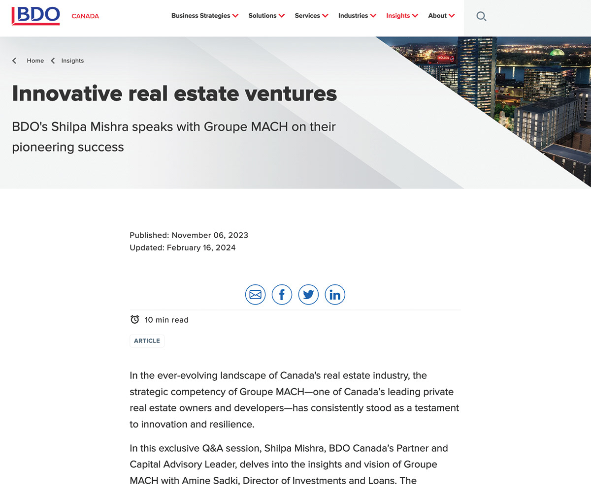 Innovative real estate ventures web page preview