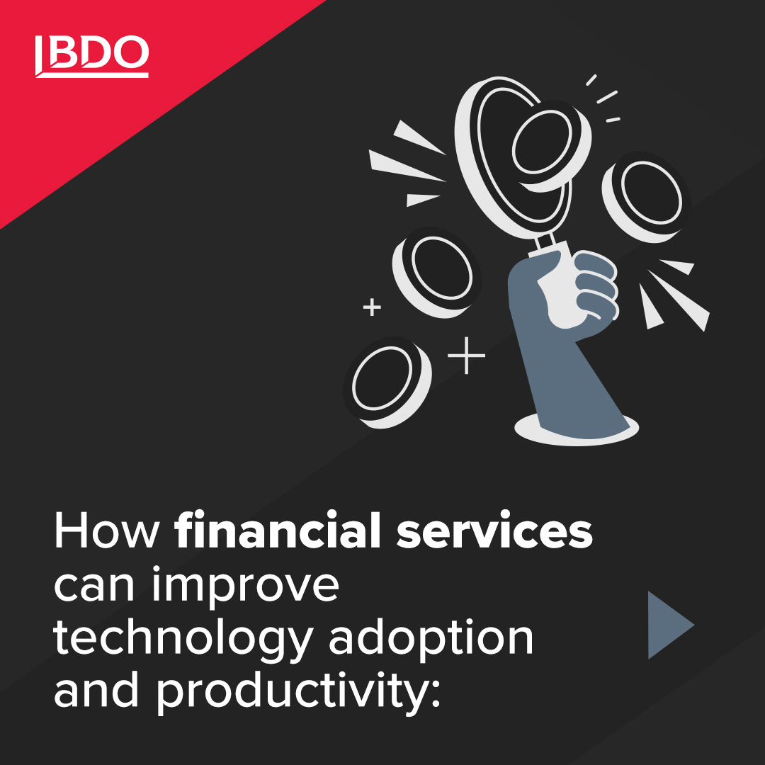 How Financial services can improve technology adoption and productivity Carousel