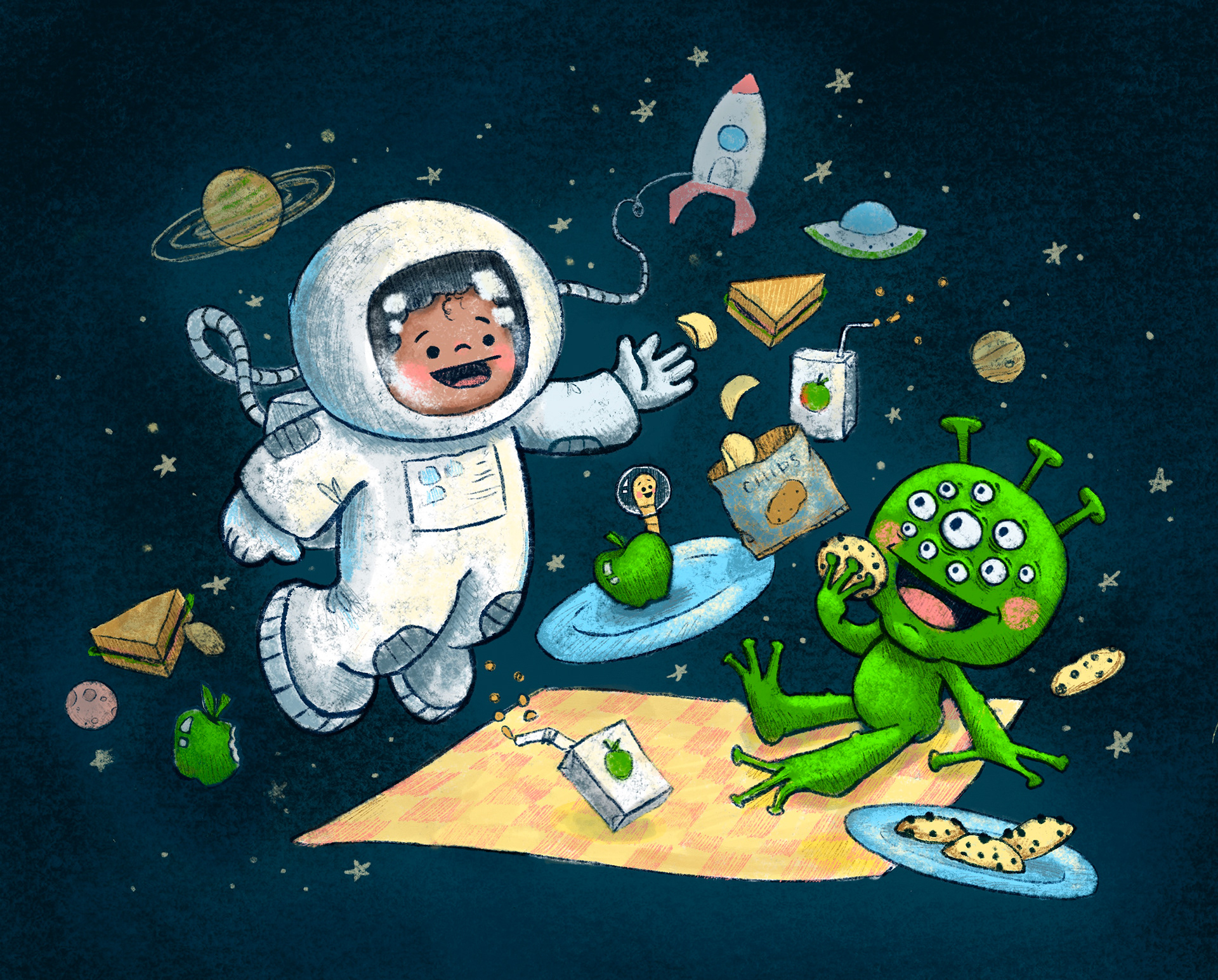 Lunch Break in Space